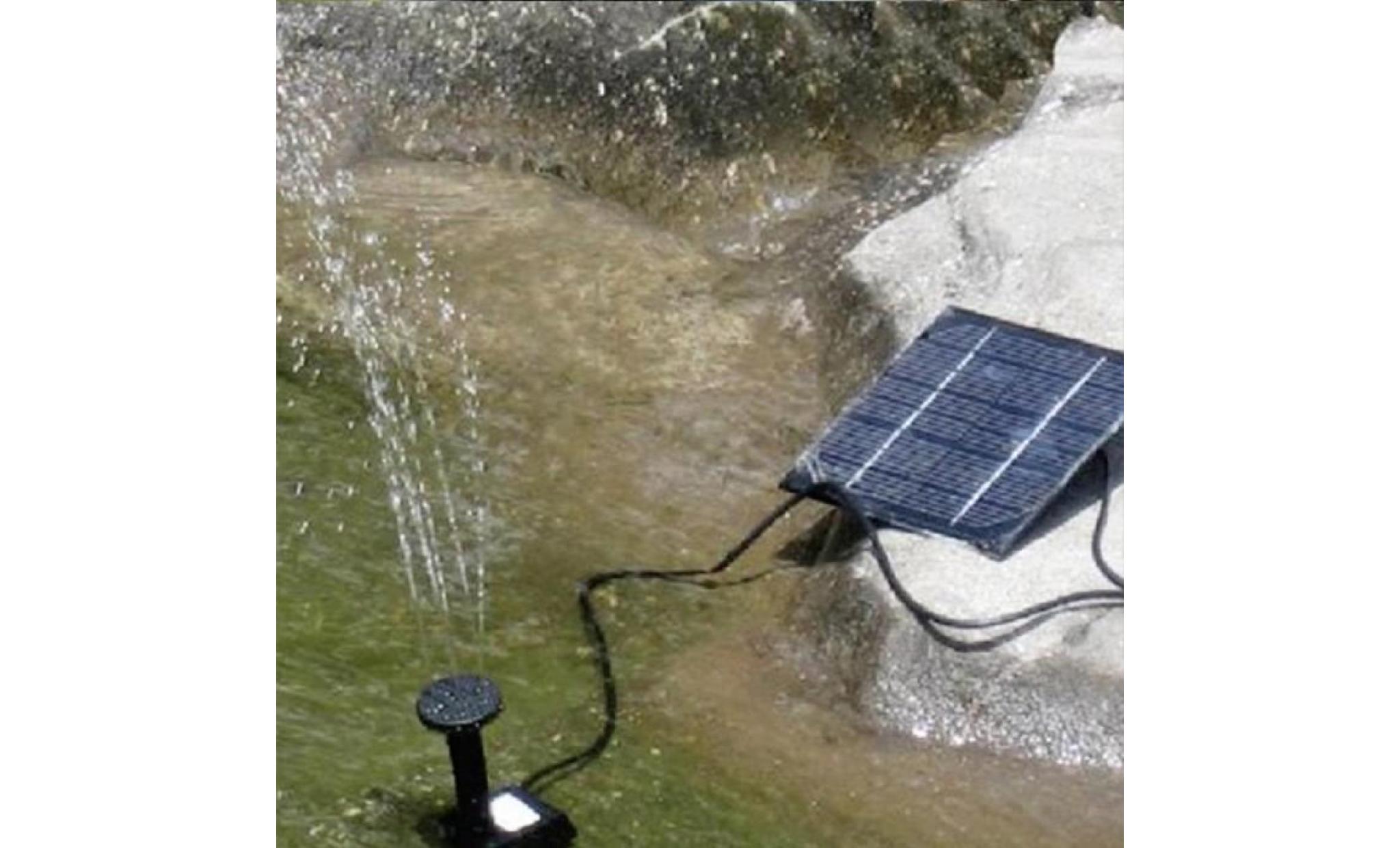 1.4w solar pump & fountain kit, pompe à eau avoir 4 différentes buses panneau solaire pour jardin fontaines d'étang, pas cher
