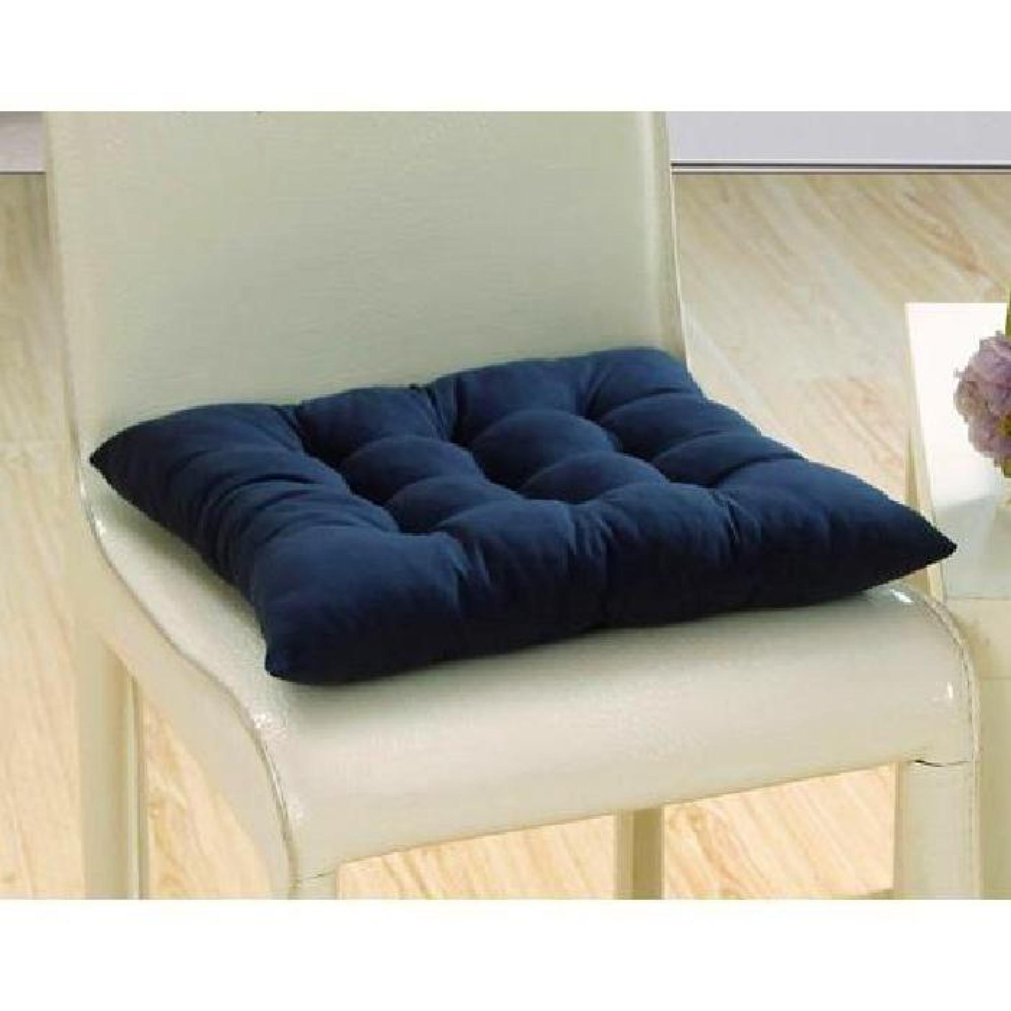 1*Galettes de chaise/ coussin de chaise à assise matelassée - double / 40x40cm -orange   pas cher