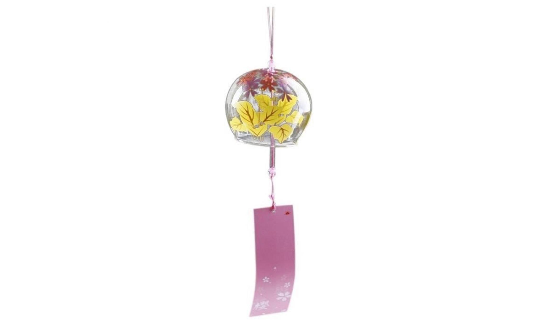 1 pc date japonais style mode verre vent carillon suspendus décoration verre à la maison vent cloches