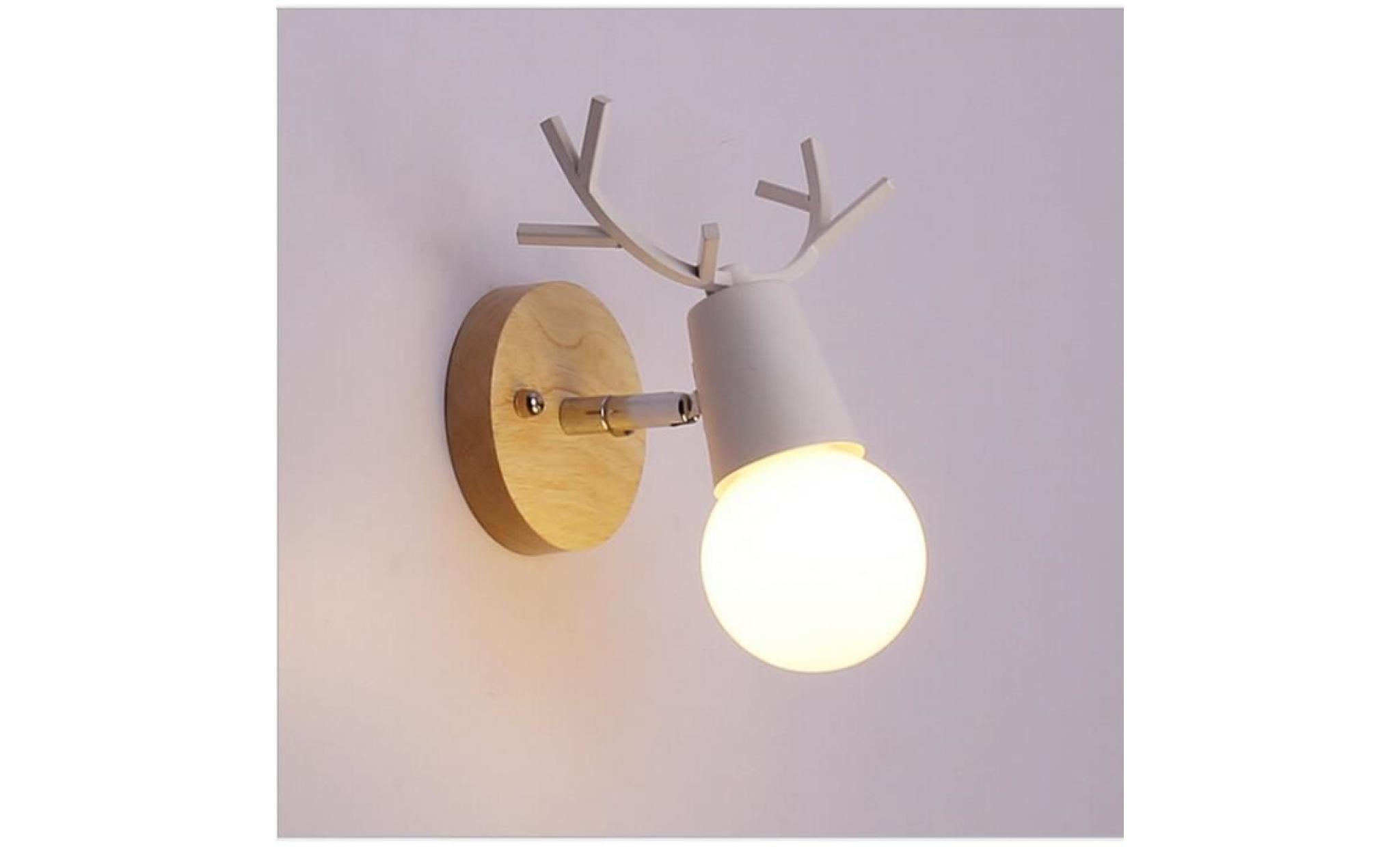 1 pcs creative antler chevet lampe simple escalier allée lumières salon mur lumières (sans ampoule)