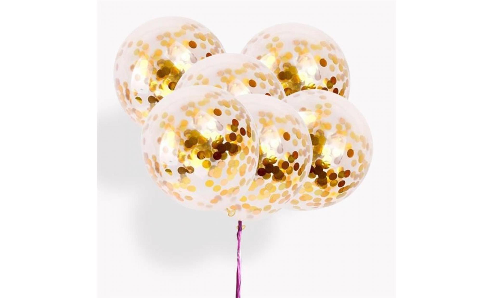 10 pcs 12 pouces paillettes d'or confettis ballons colorés ballons de fête de latex pour thanksgiving fêtes de mariage de noël pas cher