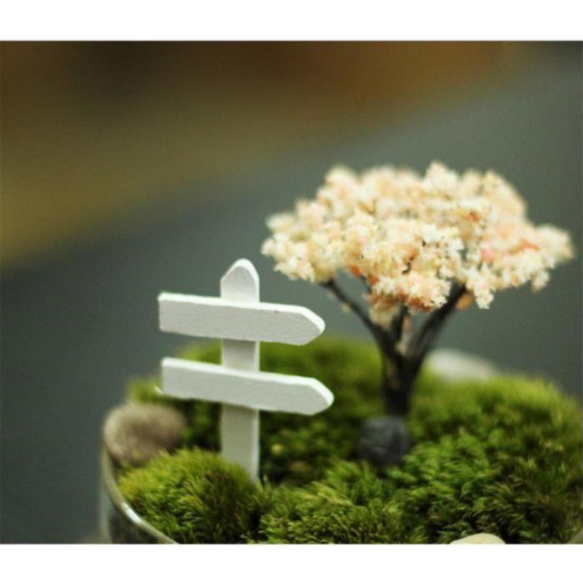 10 *Petites clôtures en bois ,décoration de  plantes en pot