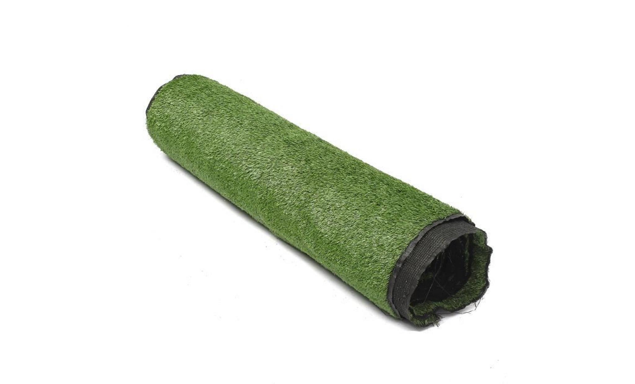 10mm gazon synthétique moquette d'extérieur manteau herbeux artificielle 2mx5m vert foncé pas cher