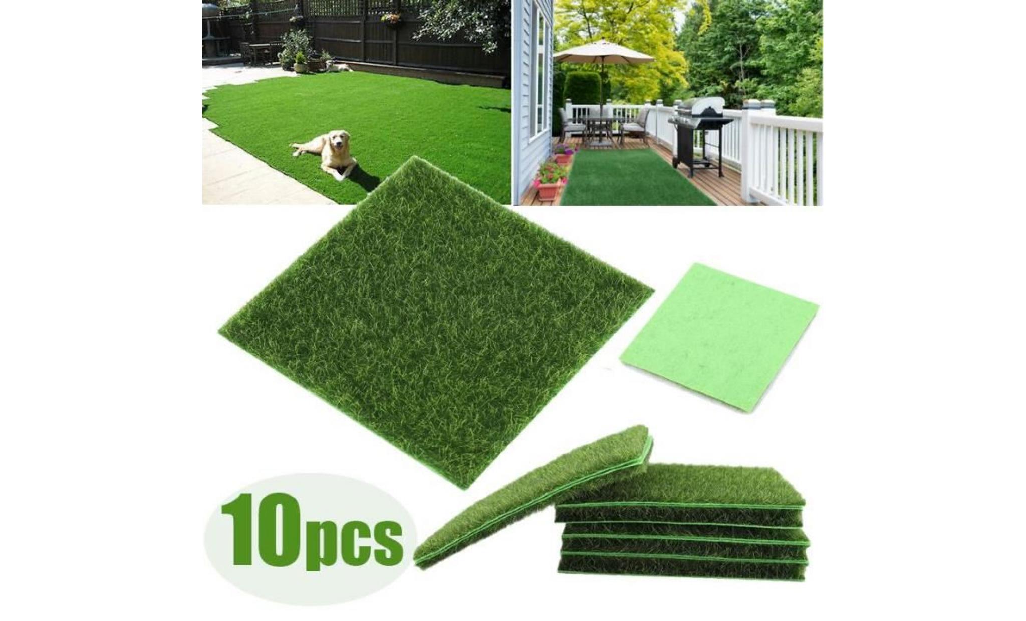 10pcs pelouse artificielle gazon pelouse jardin micro paysage ornement décor à la maison