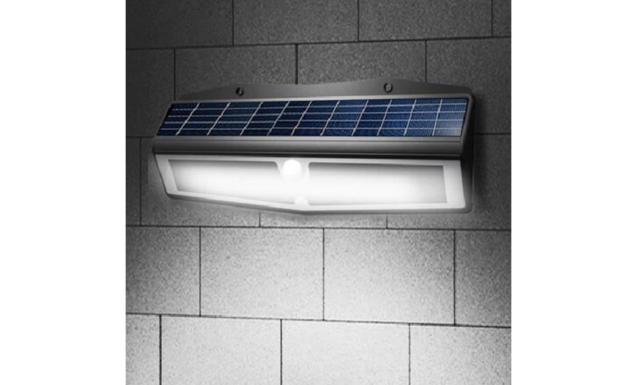 10w 50 led applique murale solaire capteur de mouvement imperméable à l'eau lampe de sécurité pas cher