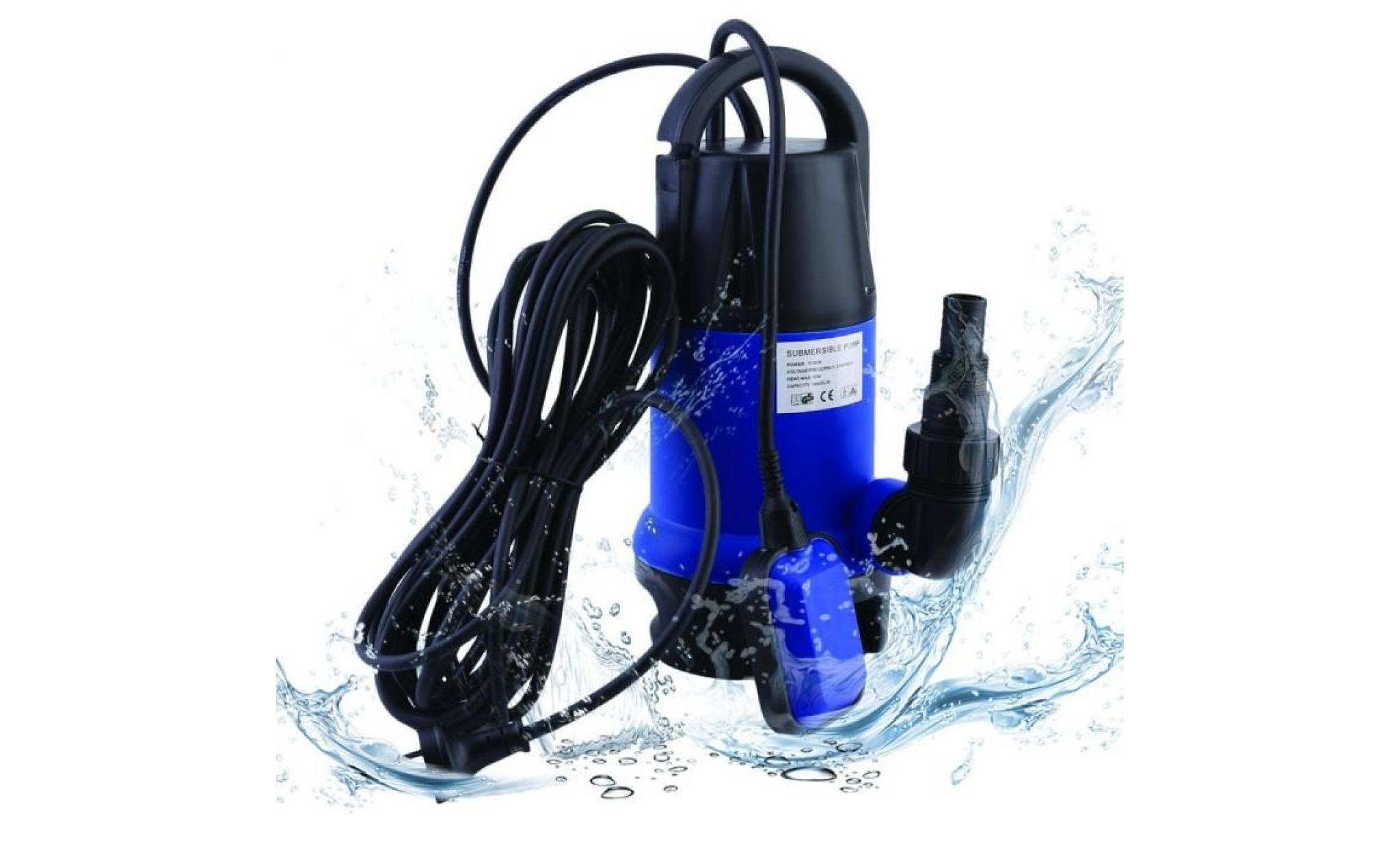 1100w pompe submersible réservoir septique pour eaux usées jardin 16500l    d'égout d'eaux pas cher