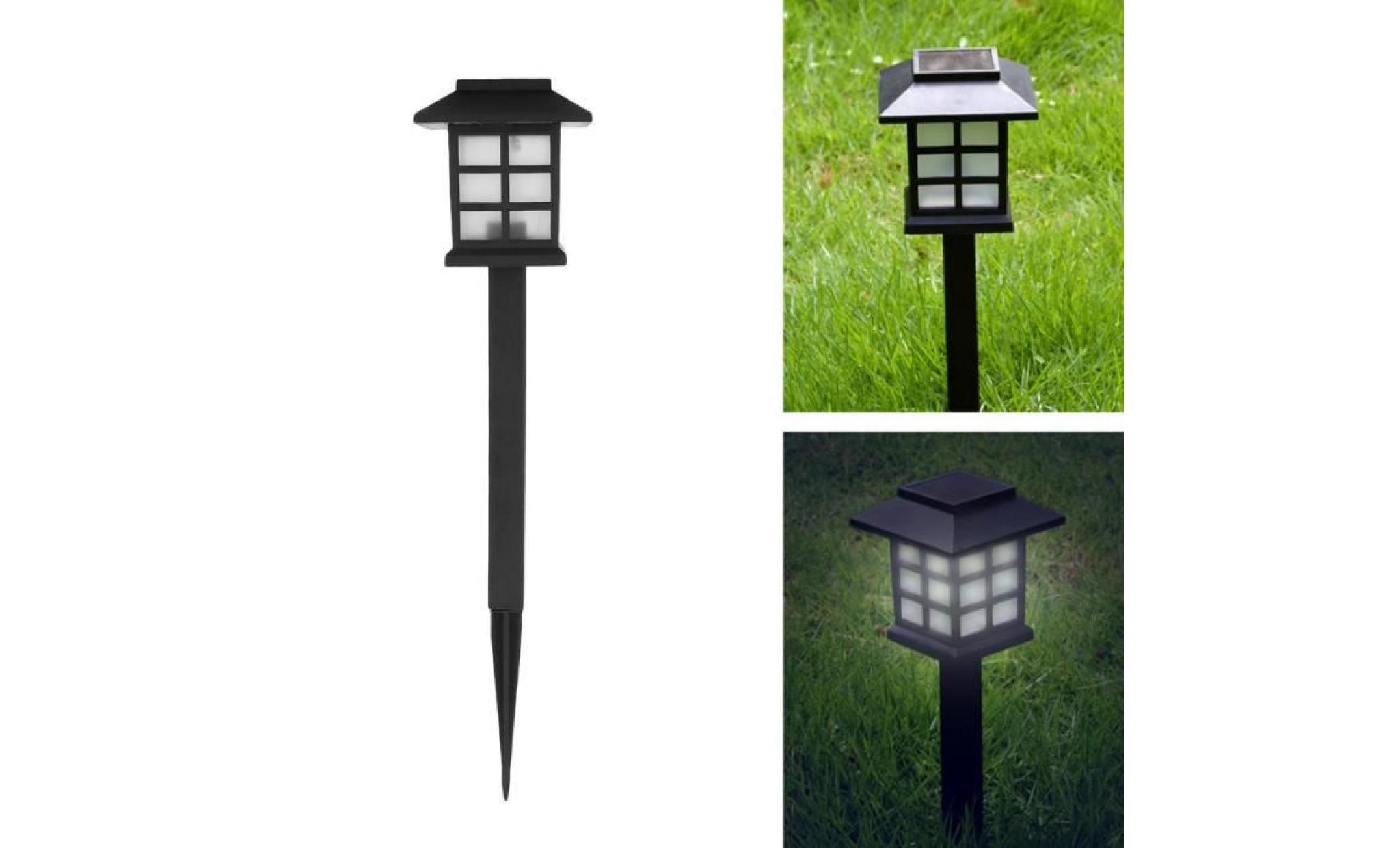 12pcs lampe led solaire   lampe de pelouse imperméable