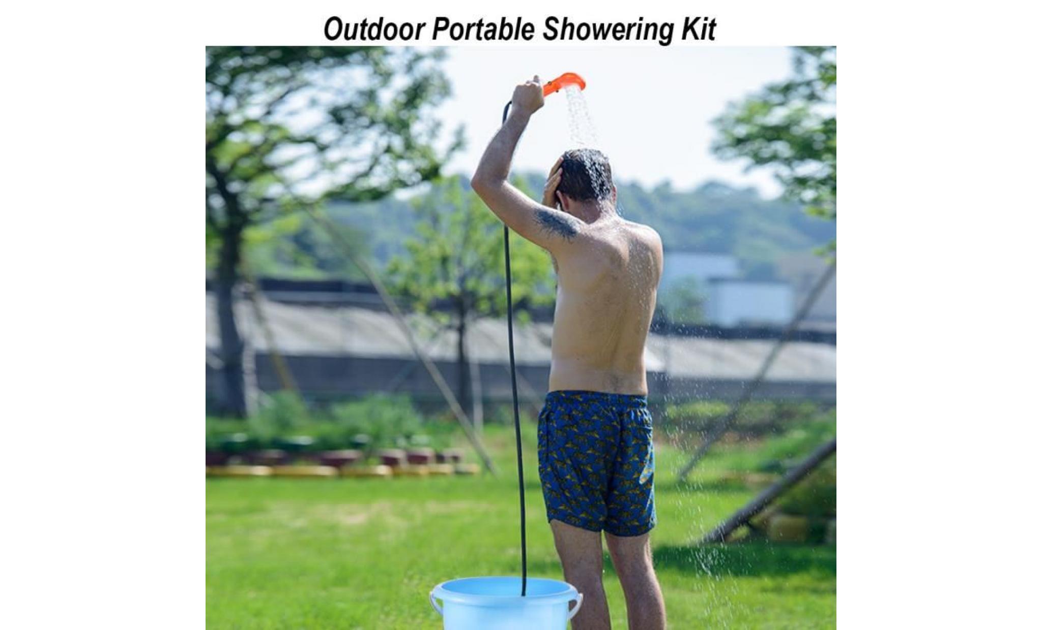 12v kit de douche de voiture de camping monté sur véhicule portatif extérieur avec prise de voiture