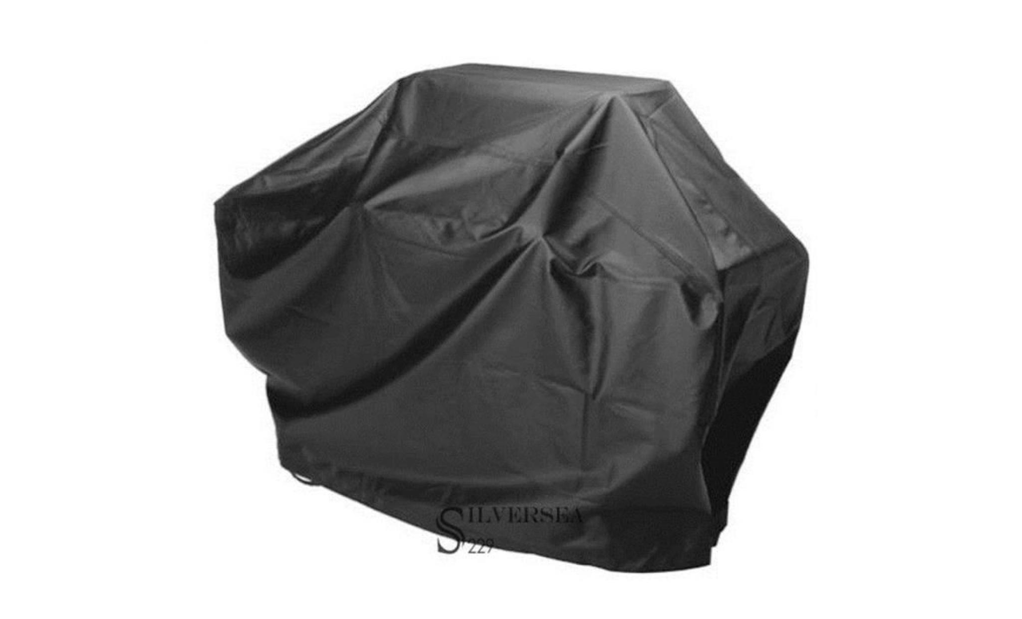 145x61x117cm noir bbq étanche couverture extérieur barbecue grill protecteur
