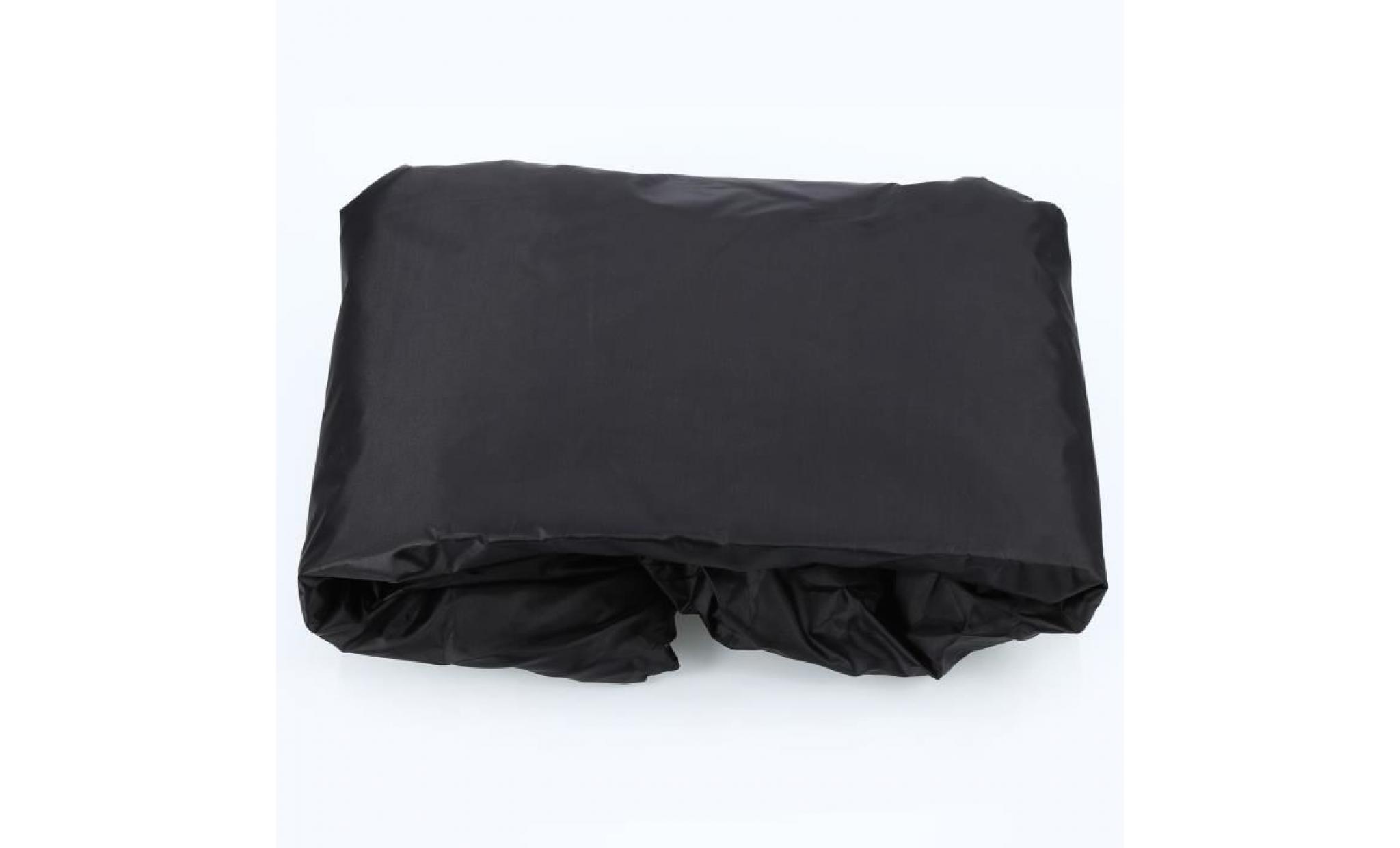 145x61x117cm s housse bâche couverture bbq barbecue extérieur protecteur de four etanche impeméable noir pas cher