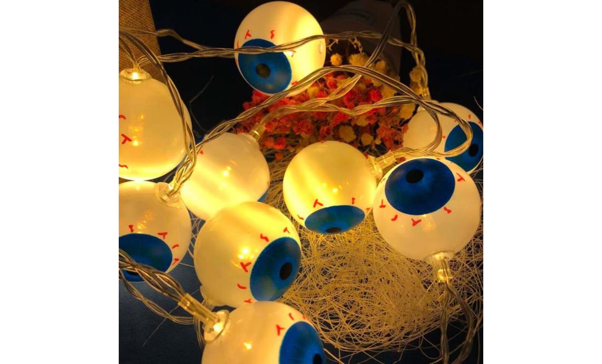 16ft halloween solaire eyeball lumière décoration d'halloween lumières avec 20 perles led li792@ pas cher