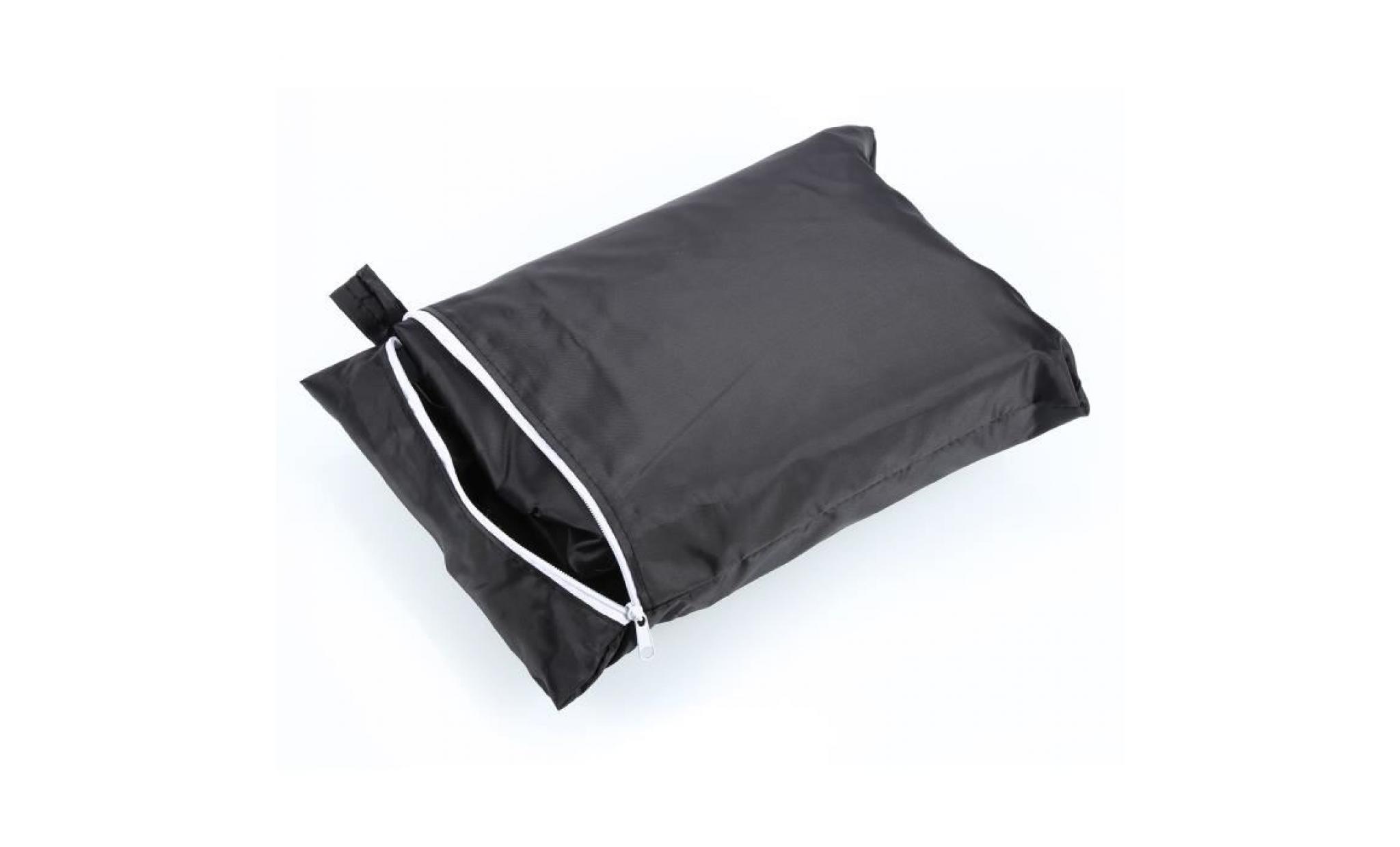 190*71*117cm noir  bâche couverture etanche barbecue extérieur protecteur de four pas cher