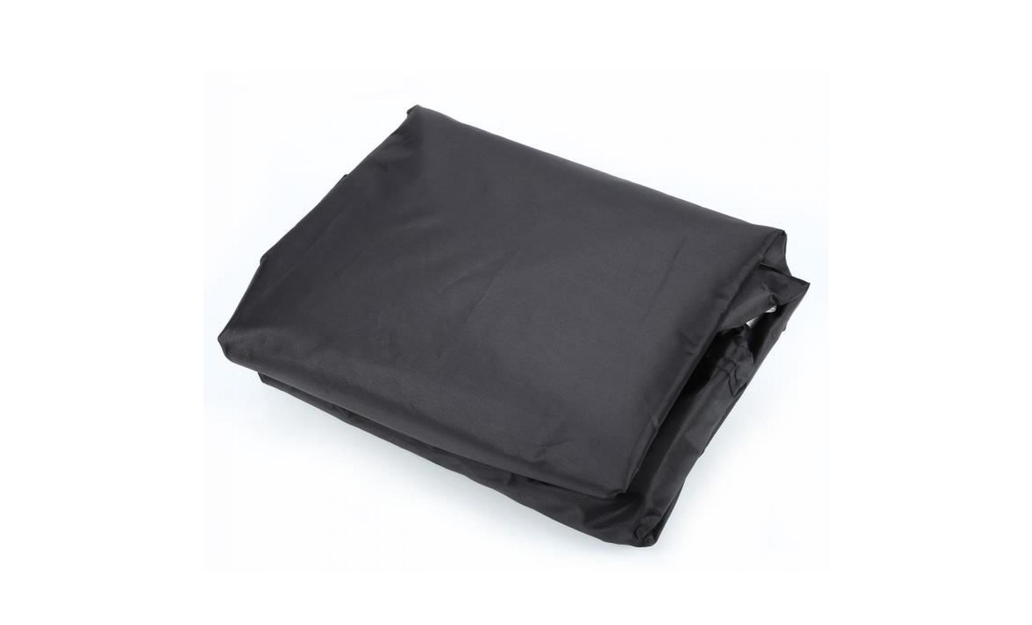 190*71*117cm noir  bâche couverture etanche barbecue extérieur protecteur de four pas cher