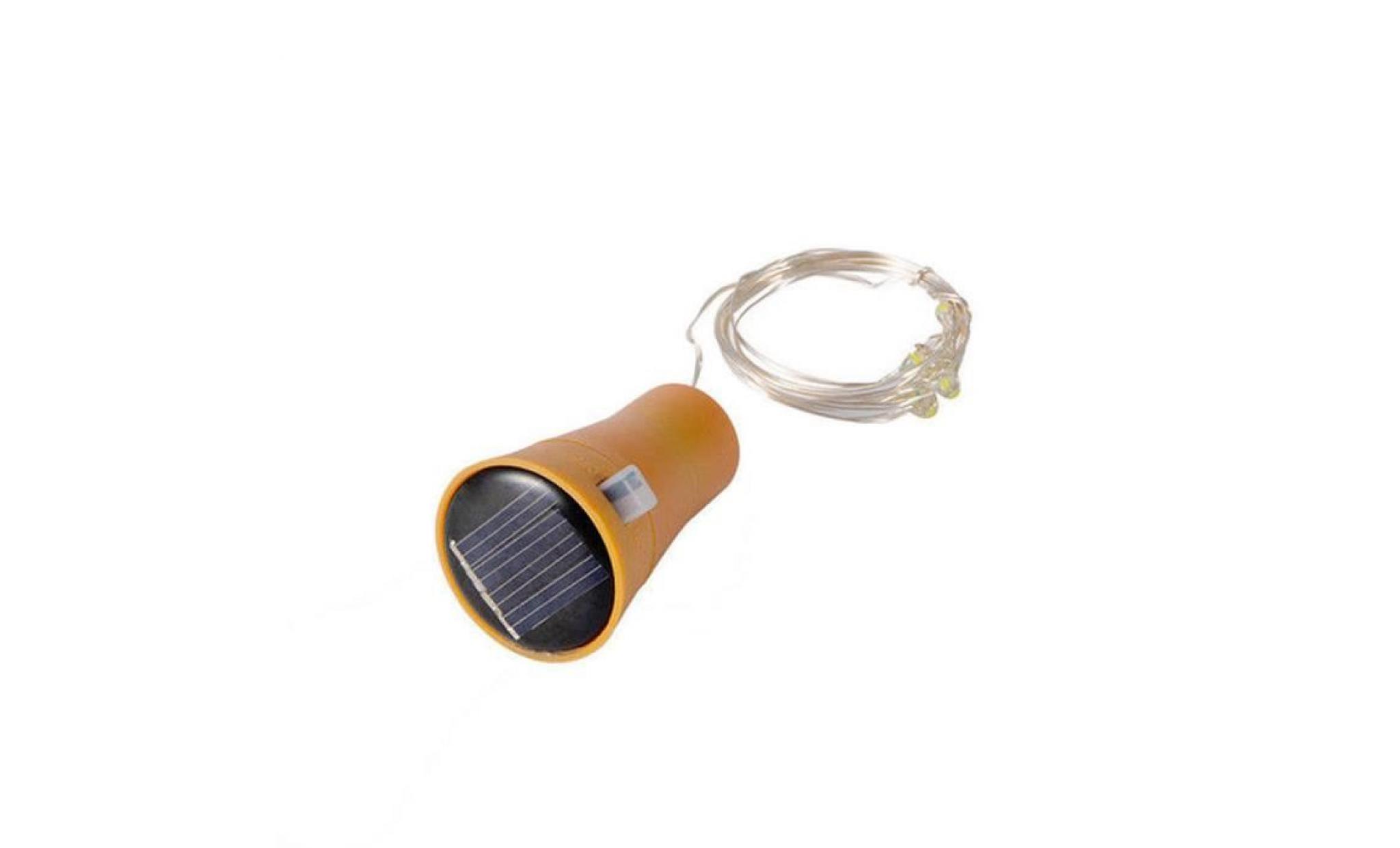 1pc 2m solaire cork bouteille de vin bouchon de fil de cuivre de lumières de fée lampes li725736 pas cher