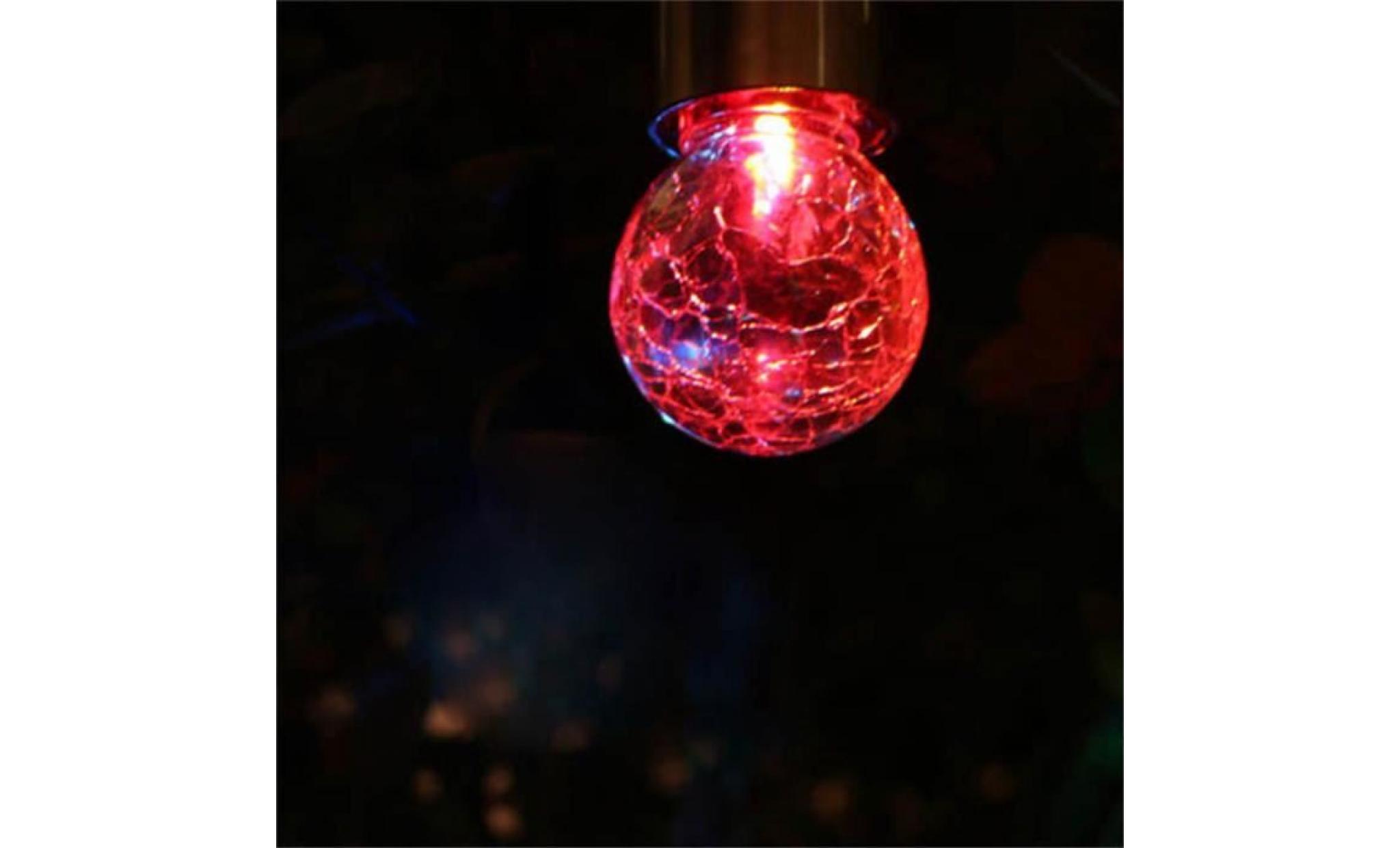 1pc boule de verre solaire de lumière rouge hha80906964rd_188