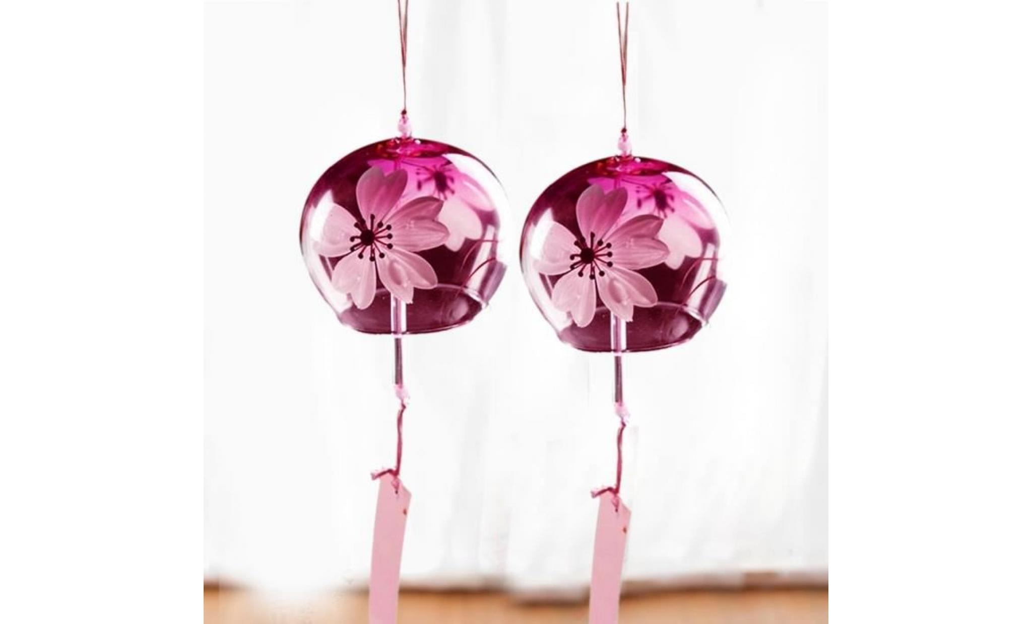 1pc date japonais style mode verre vent carillon suspendus décor maison -  Achat/Vente decoration de jardin pas cher 