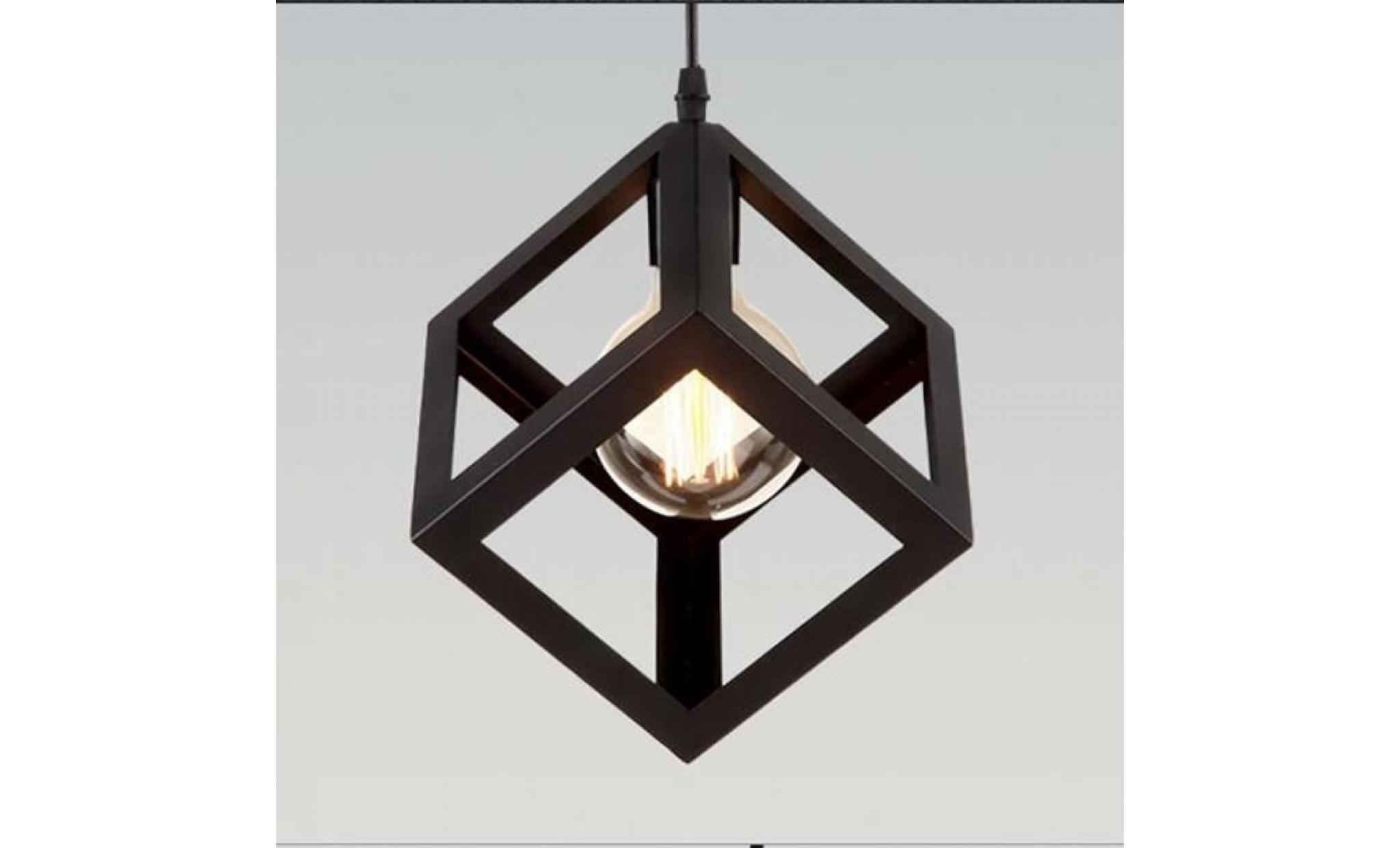 1pcs simple industrial diy metal ceiling lamp light pendant lighting bulb cafe [classe énergétique a+](sans ampoules)