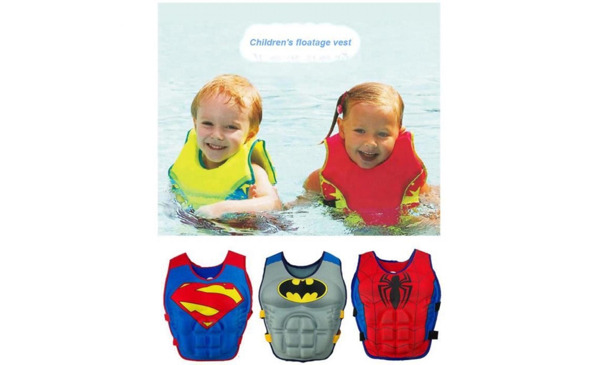 2 8 ans d'âge superman enfant swim vest bébé swim entraîneur float maillot gonflable swim accessoires pas cher