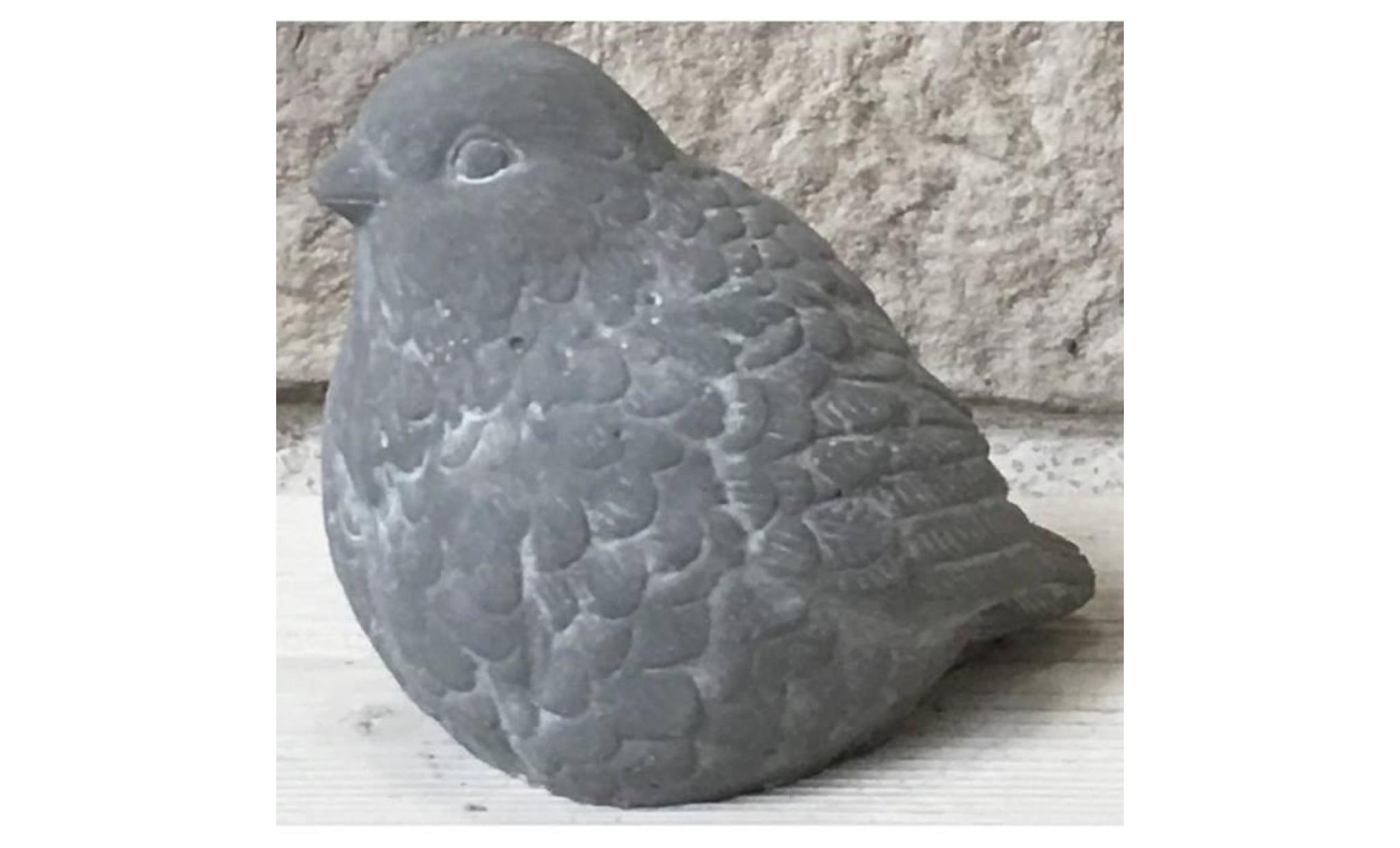 2 statues sculptures gros oiseaux en ciment pas cher