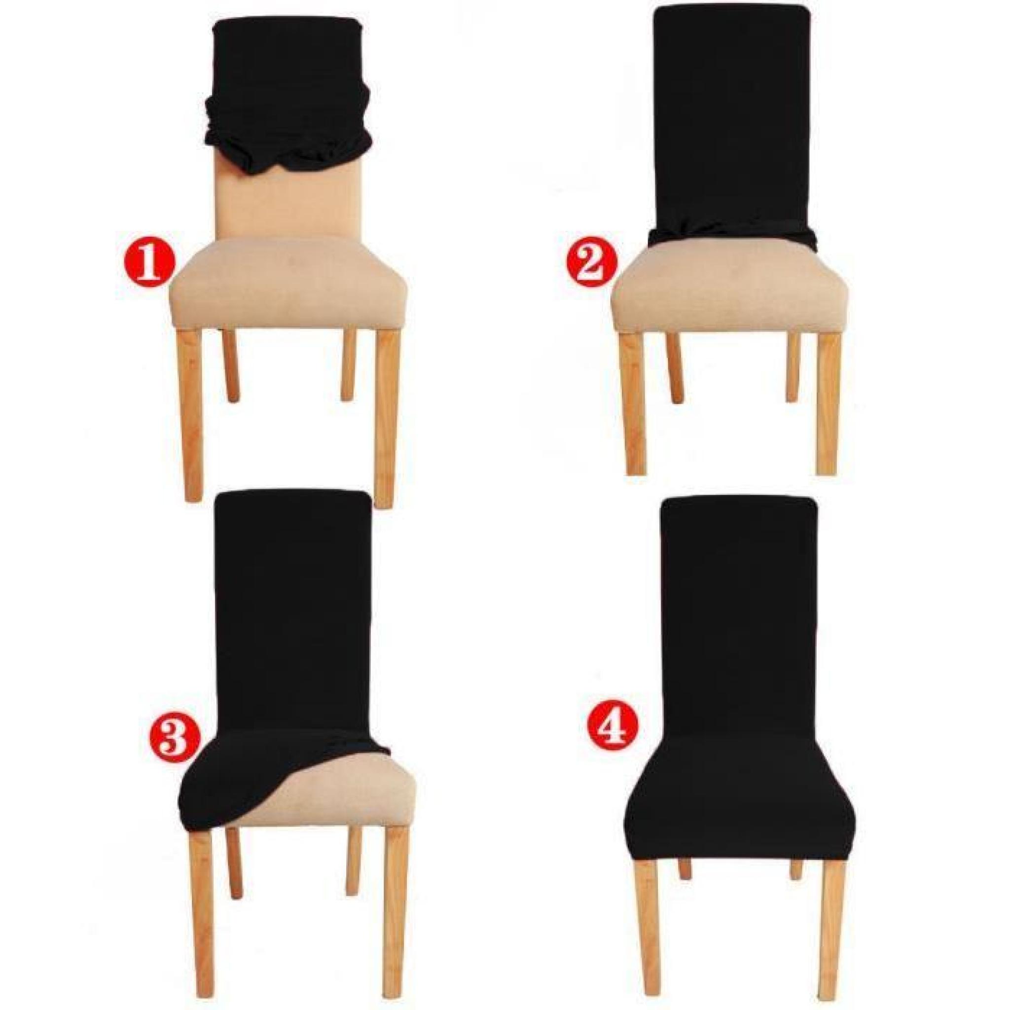 2 x Housse de chaise housse Fauteuil élastique Extensible pour Décor Fête Mariage Décoration   pas cher