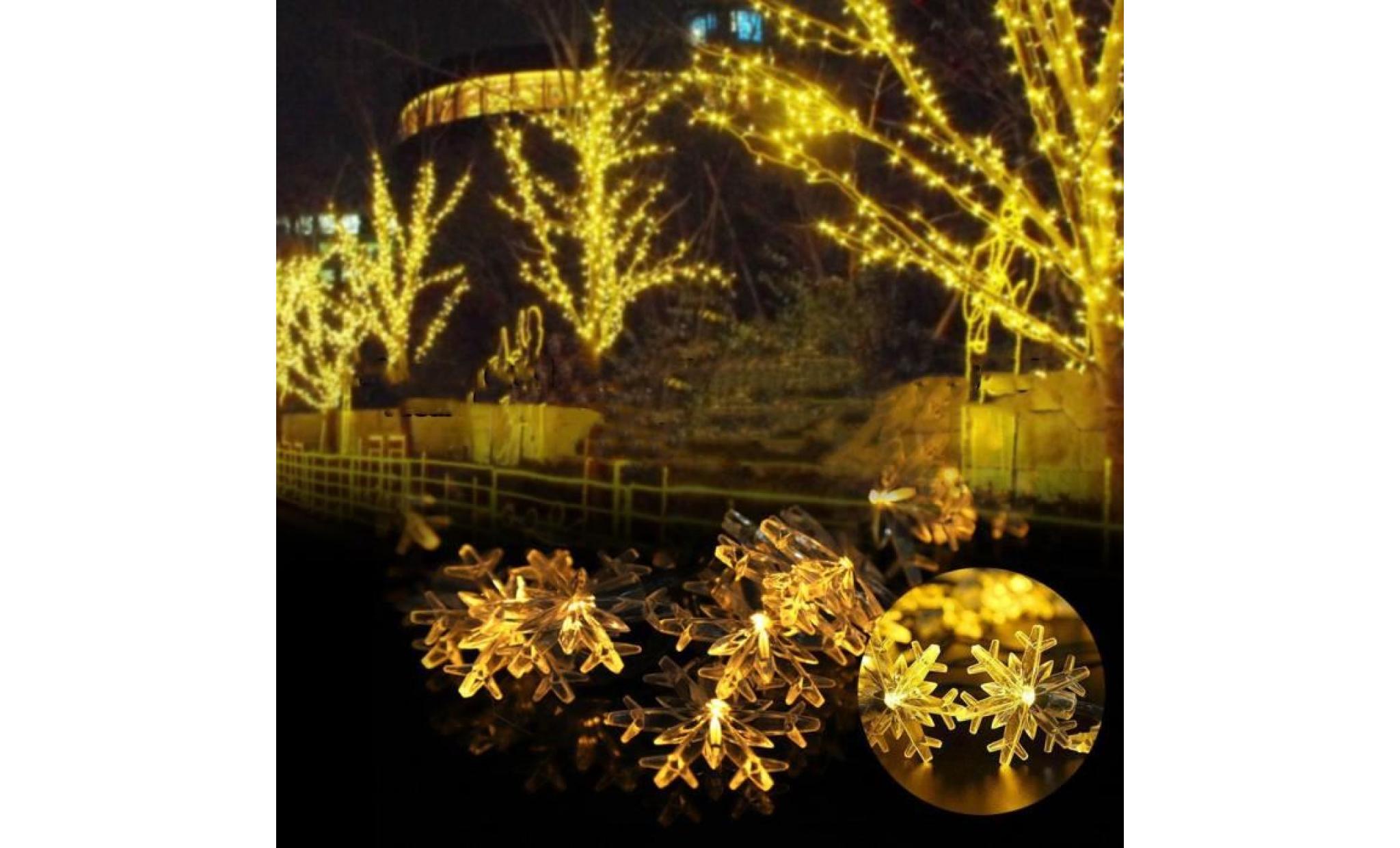 20 leds lampe solaire de décoration de jardin de la guirlande de lumières