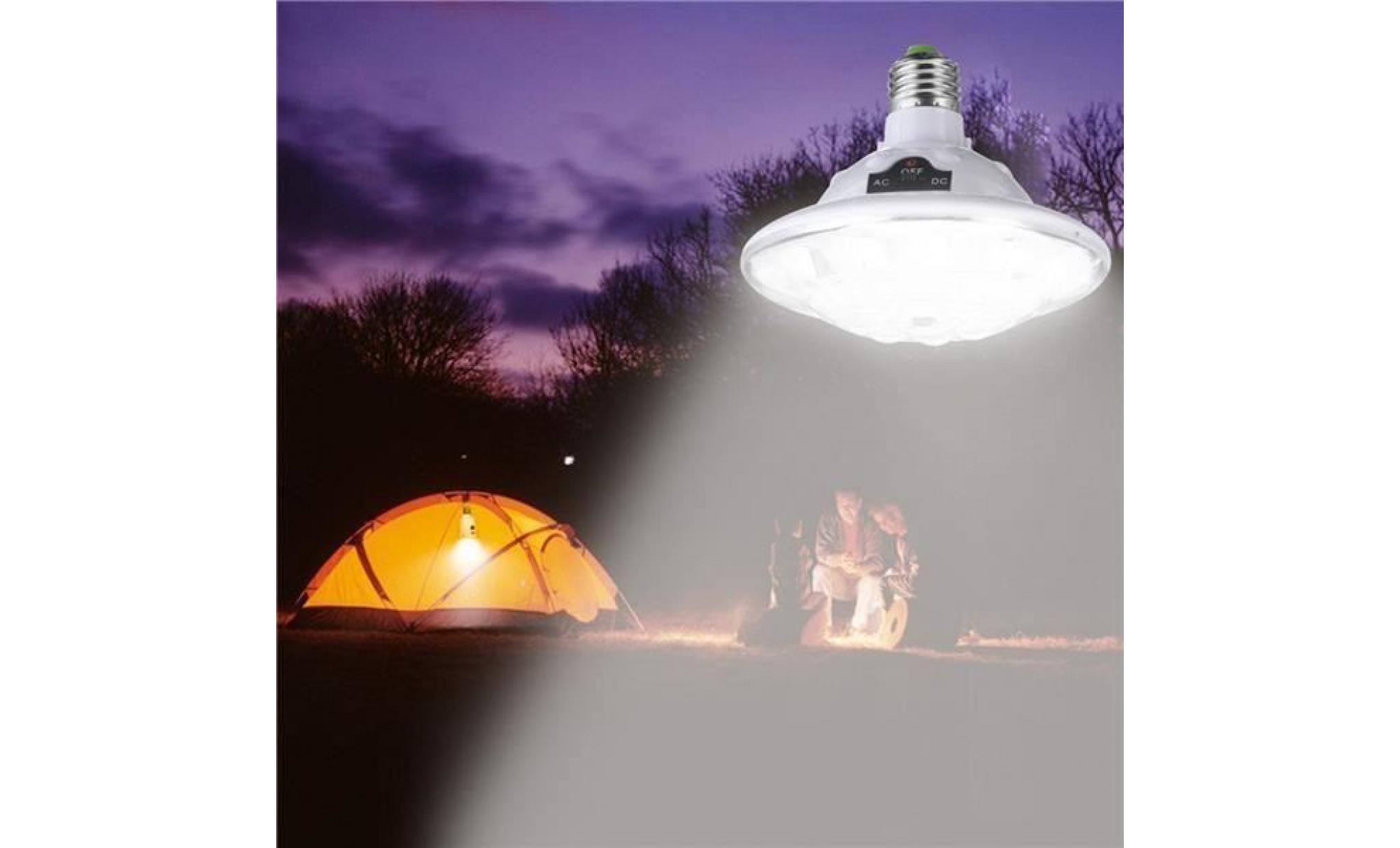 22 led à énergie solaire jardin yard lampe ronde lampe de camping télécommande pas cher