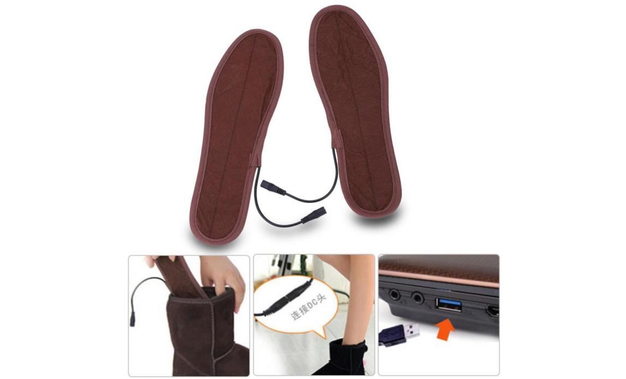23cm usb semelles chauffantes Électriques contrôle température pour réchauffeur de pieds confortable pas cher