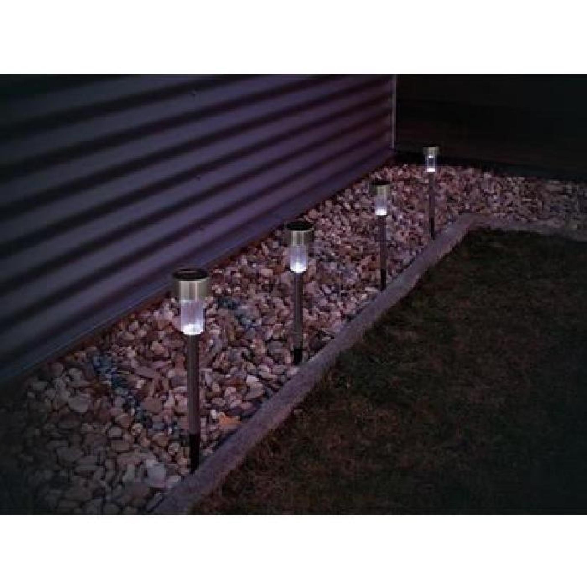 24 lampe de jardin eclairage lumiere led solaire c pas cher