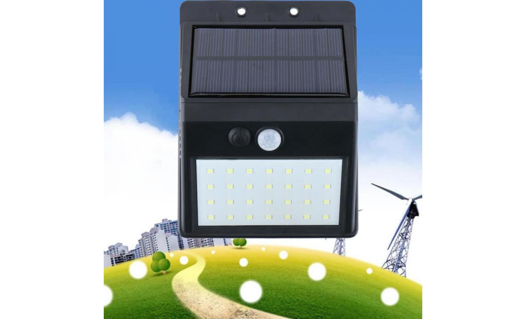 28 dissociables led solaire à détecteur de mouvement extérieur jardin lampe de sécurité   lsm80423658 pas cher