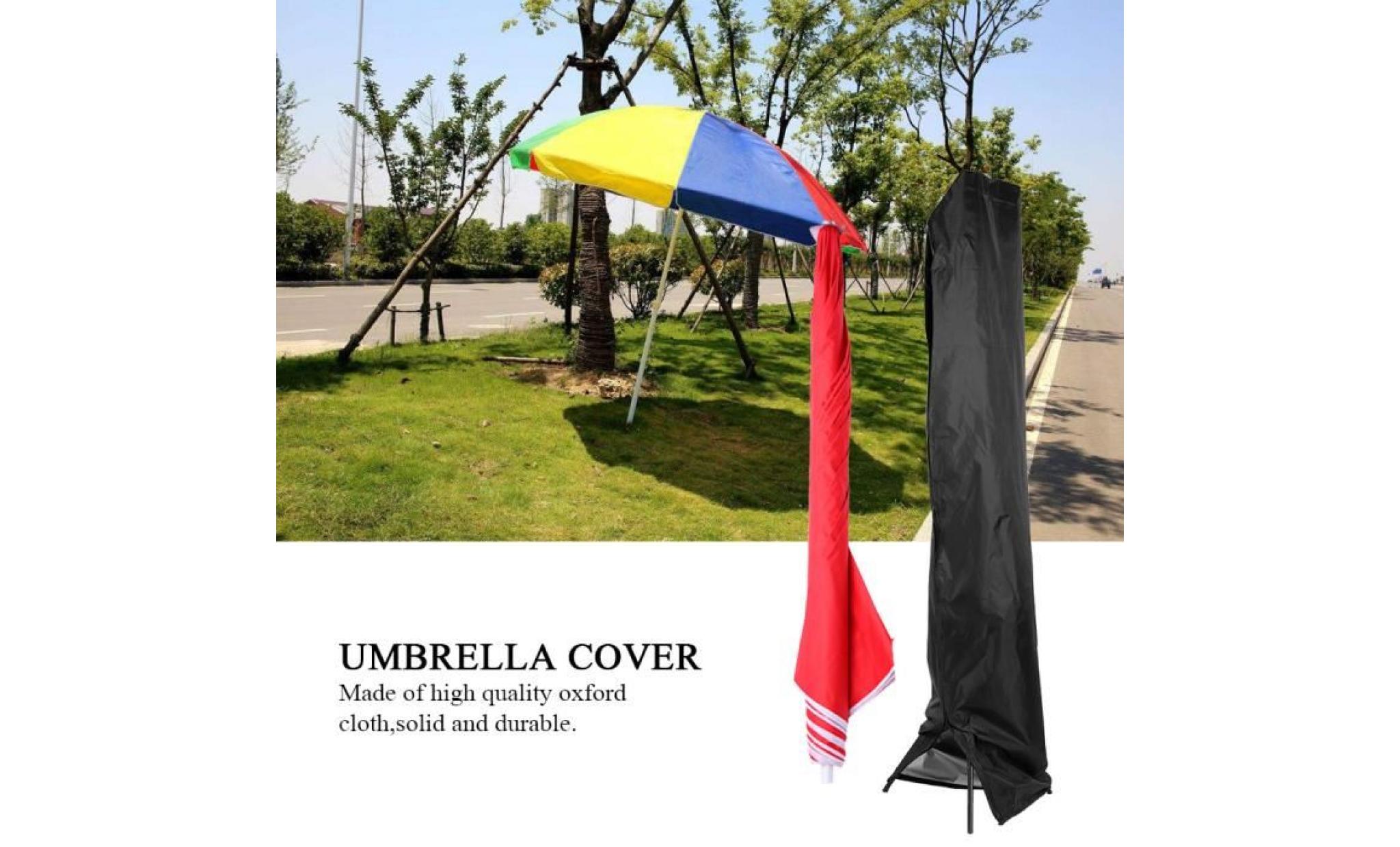 280cm:30*81*45cm housse de parapluie en tissu oxford avec revêtement antirouille et anti rouille pour table