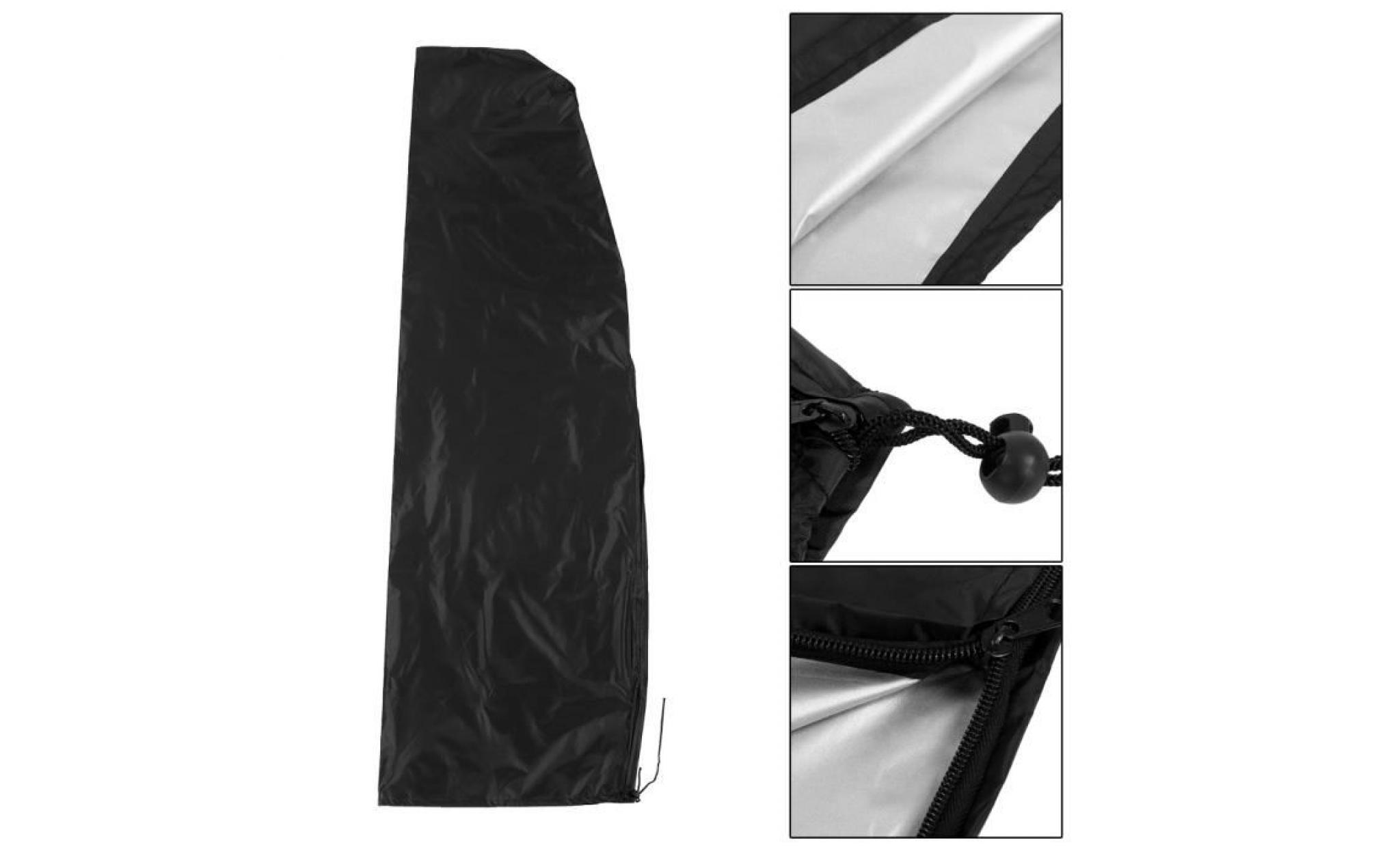280cm:30*81*45cm housse de parapluie en tissu oxford avec revêtement antirouille et anti rouille pour table pas cher