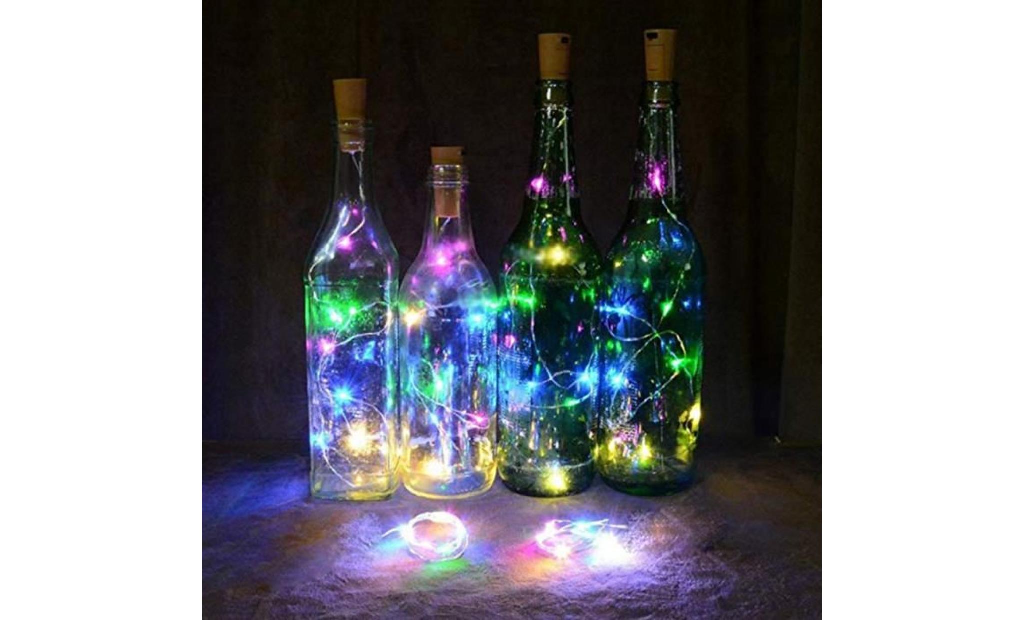 2m 20led solaire cork bouteille de vin bouchon de fil de cuivre de lumières de fée lampes li754765