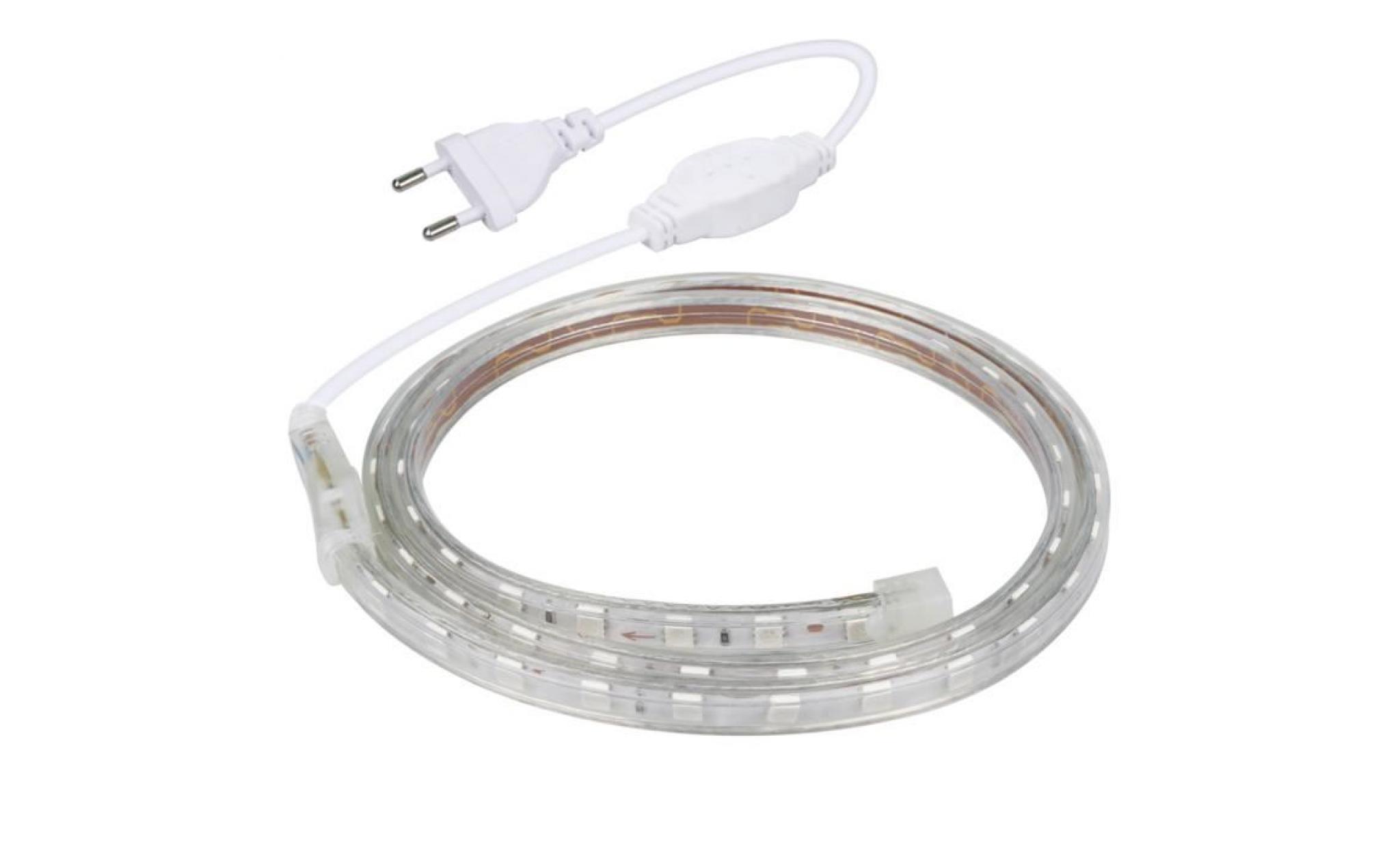 2m led strip 5050 ip65 lumières bande flexible led étanche fond tv éclairage blanc pas cher