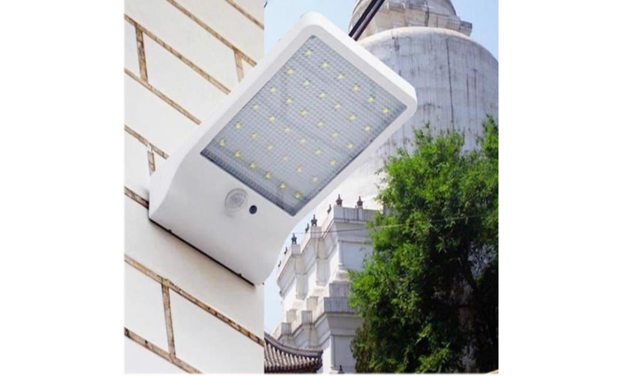 2PCS Lampe solaire 36 LED sans fil étanche avec détecteur de mouvement et lampe extérieure pour jardin,Porte,Entrée,etc pas cher