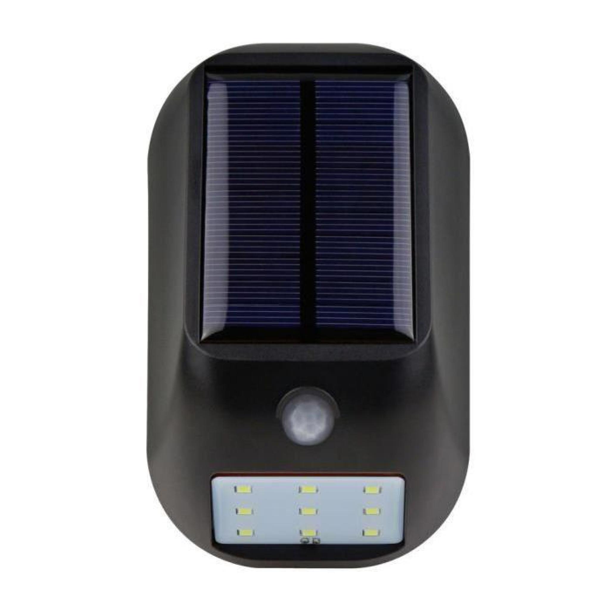 2PCS Lampe Solaire 9 LED détecteur de mouvement etanche d'extérieur à énergie solaire de d'éclairage extérieur Sans Fil pour Jardin pas cher