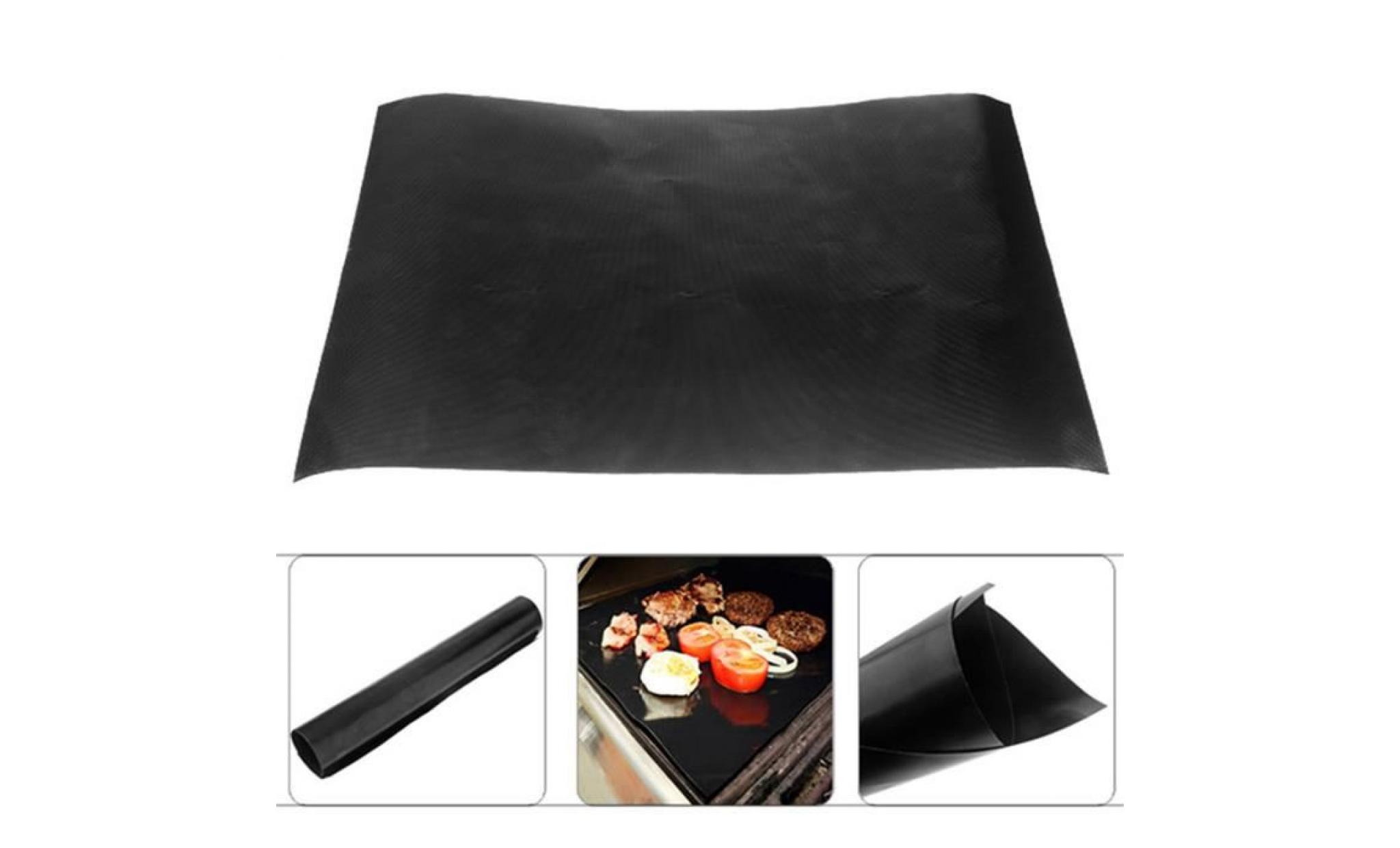 2pcs / set non stick bbq grill mat barbecue baking liners réutilisable teflon cooking sheets cooking tool pas cher