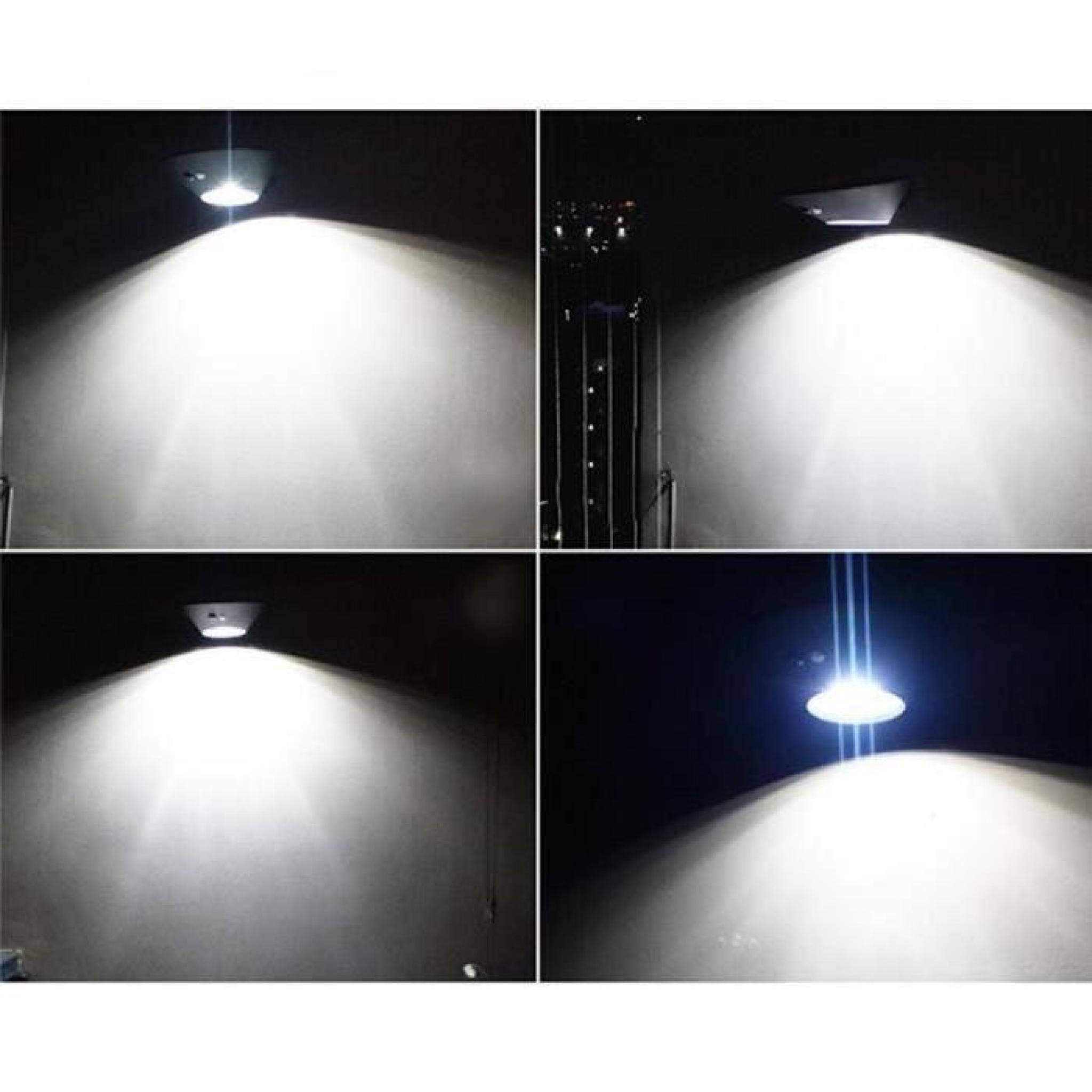 2W 7 LED Lumière Solaire Capteur Jardin Sans Fil Mouvement Mur Extérieur étanche pas cher