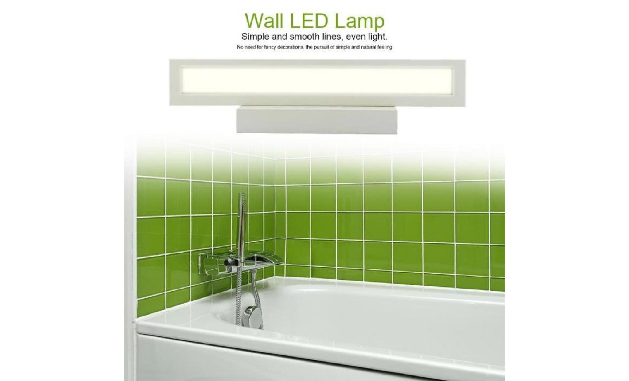 3 led moderne lampe applique 8w lumière avant miroir salle de bains luminaire mural fixe pas cher