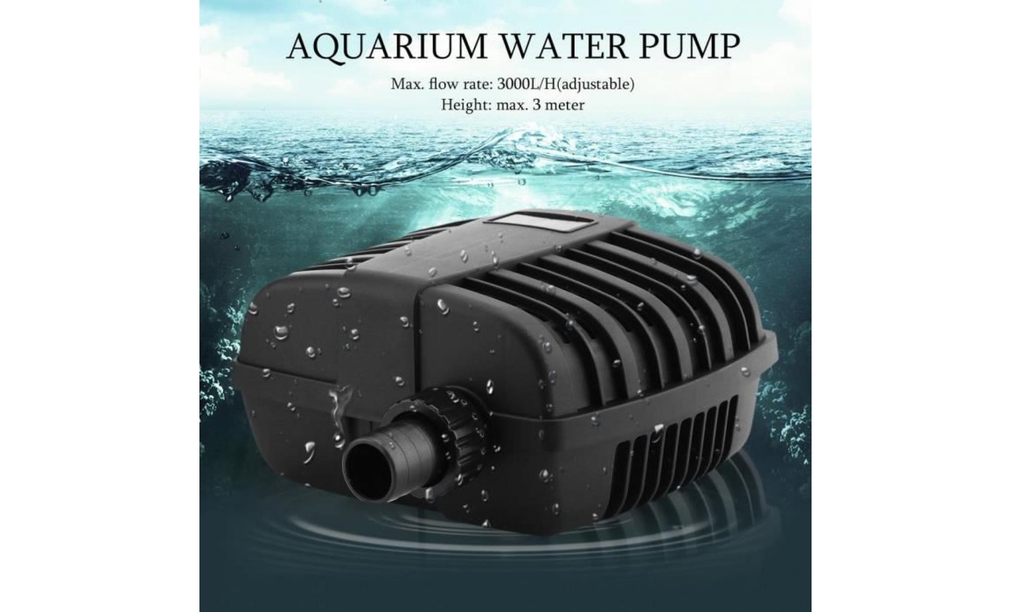 3000l / h filtre aquarium pompe à eau submersible intérieur filtration pas cher