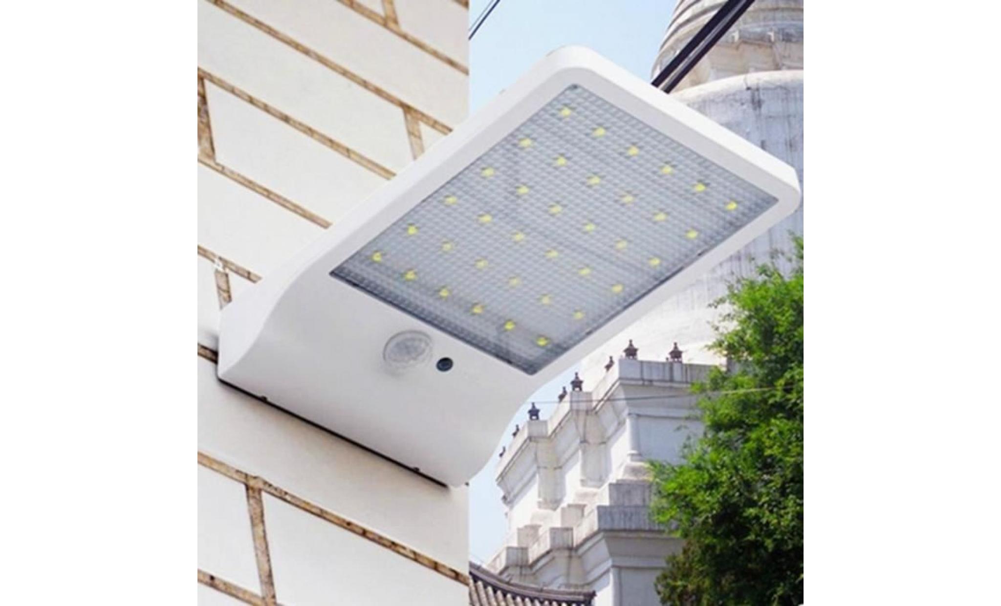 36 led solaire alimenté capteur de mouvement jardin lampe de sécurité extérieure Étanche lumière chemin rue mur lampe