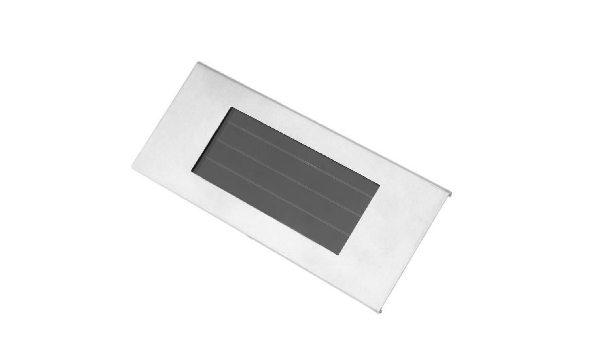 4 led lampe de plaque de porte en acier inoxydable  lumière solaires plaque de porte pas cher