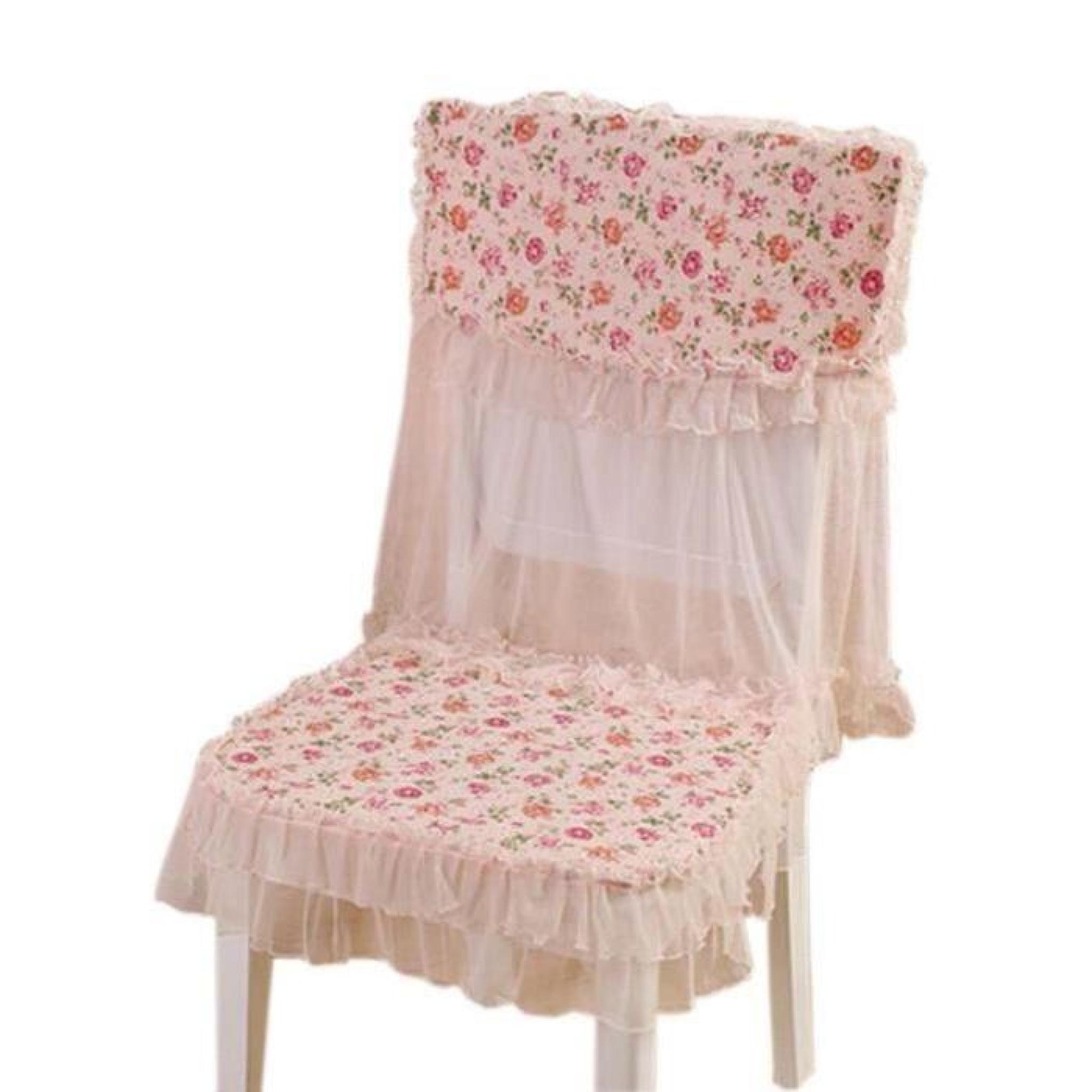 4 paires classique housse fauteuil/coussin de chaise, floral vert