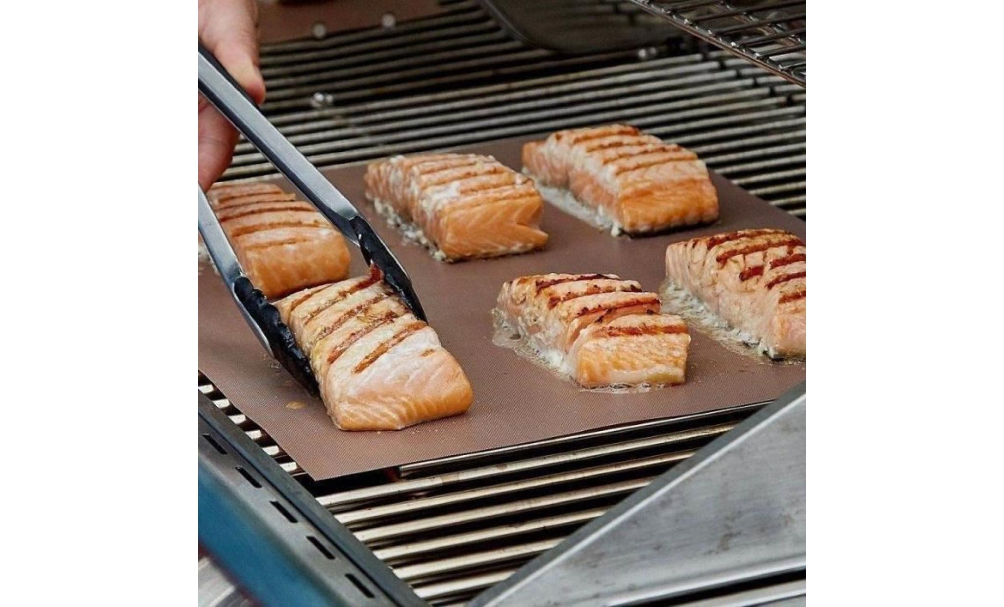 4 pcs portable facile propre grill pad bbq outil résistant à la chaleur bbq grill mat cuisson ustensiles de cuisson mat pas cher
