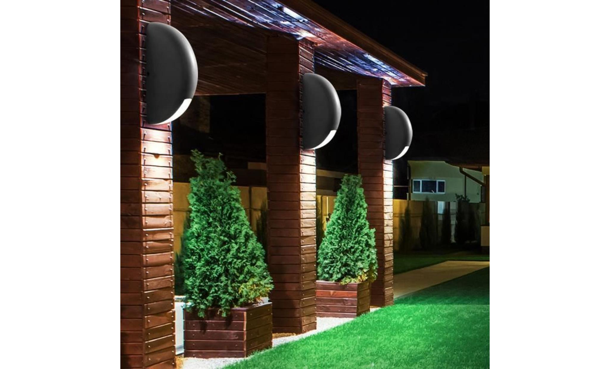 4 x applique del luminaire mural éclairage extérieur projecteur led jardin terrasse pas cher
