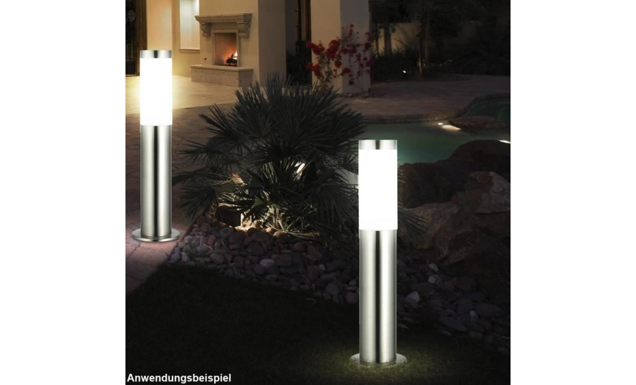 4 x lampadaire ip44 luminaire sur pied éclairage espace extérieur jardin terrasse pas cher