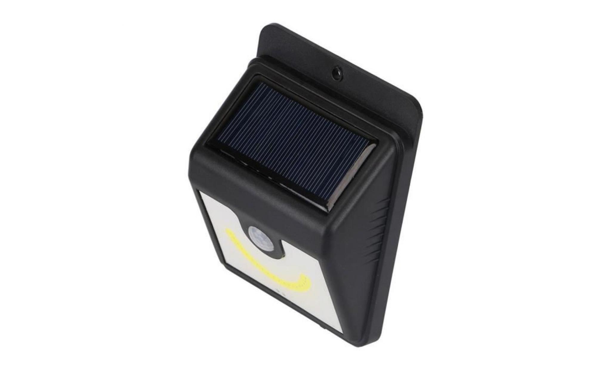 4pc led solaire mur à détecteur de mouvement extérieur jardin lampe de sécurité maison 12046 pas cher
