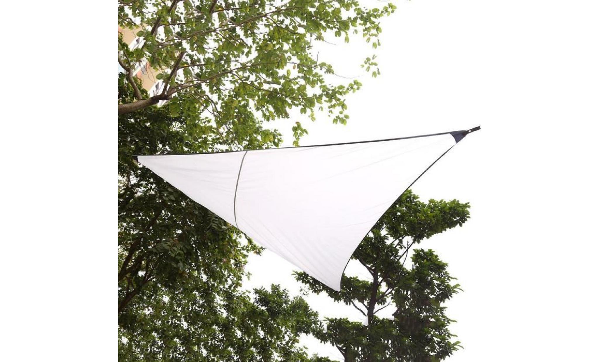 5*5*5m bâche de tente multifonction soleil auvent extérieur triangle rectangle protection uv imperméable à l'eau ultra robuste