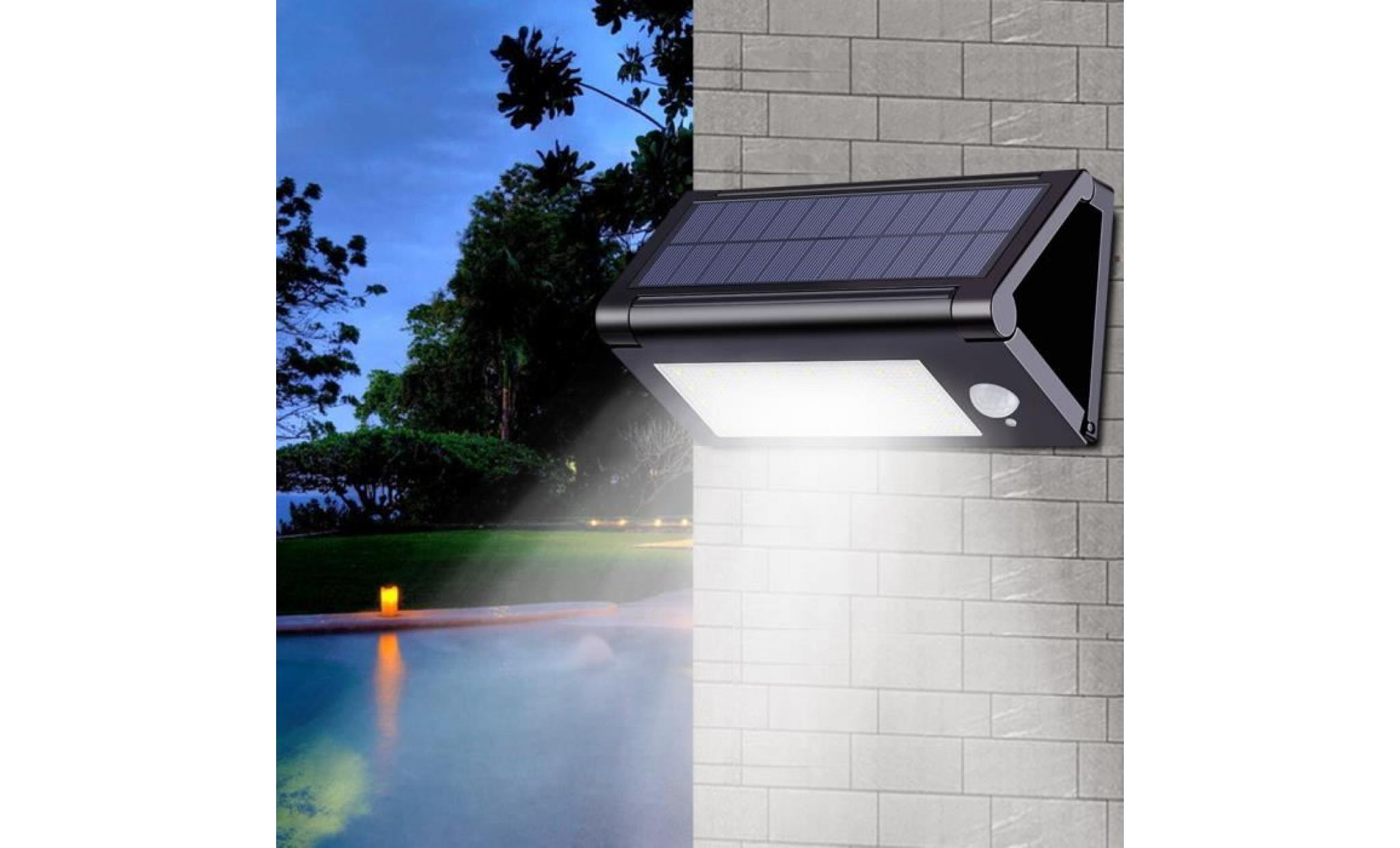 50led pliable solaire lampe de mur solaire mur lumière extérieure Étanche ip65 sécurité d'éclairage pas cher