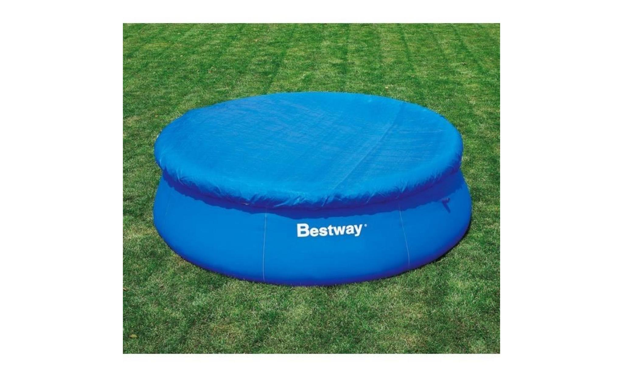 58032 - Couverture pour piscine gonflable - Bestway - 280 cm en PE pas cher