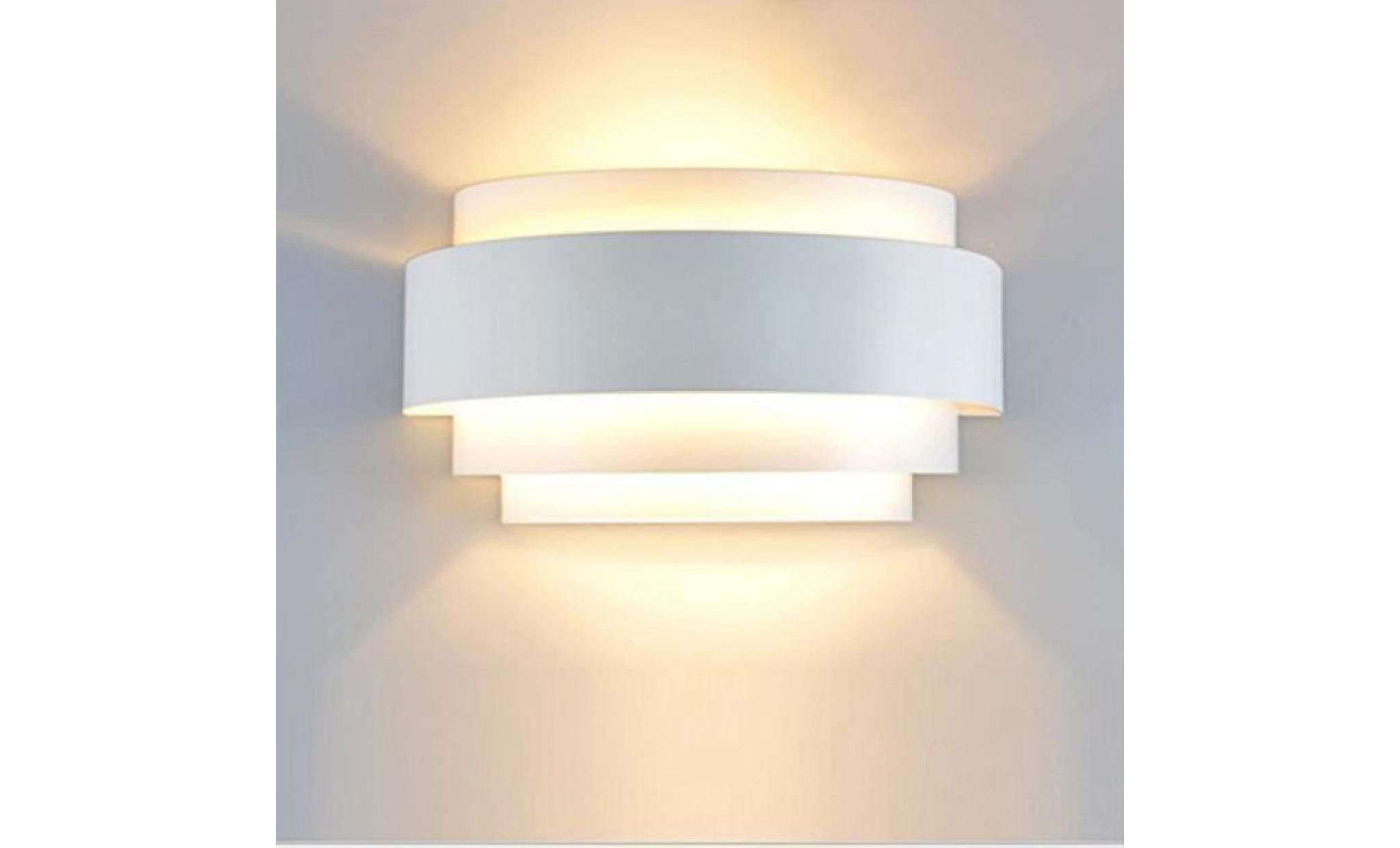 5w lampe murale ampoule e27 inclus eclairage décorative pour chambre escalier salon bureau(blanc chaud)